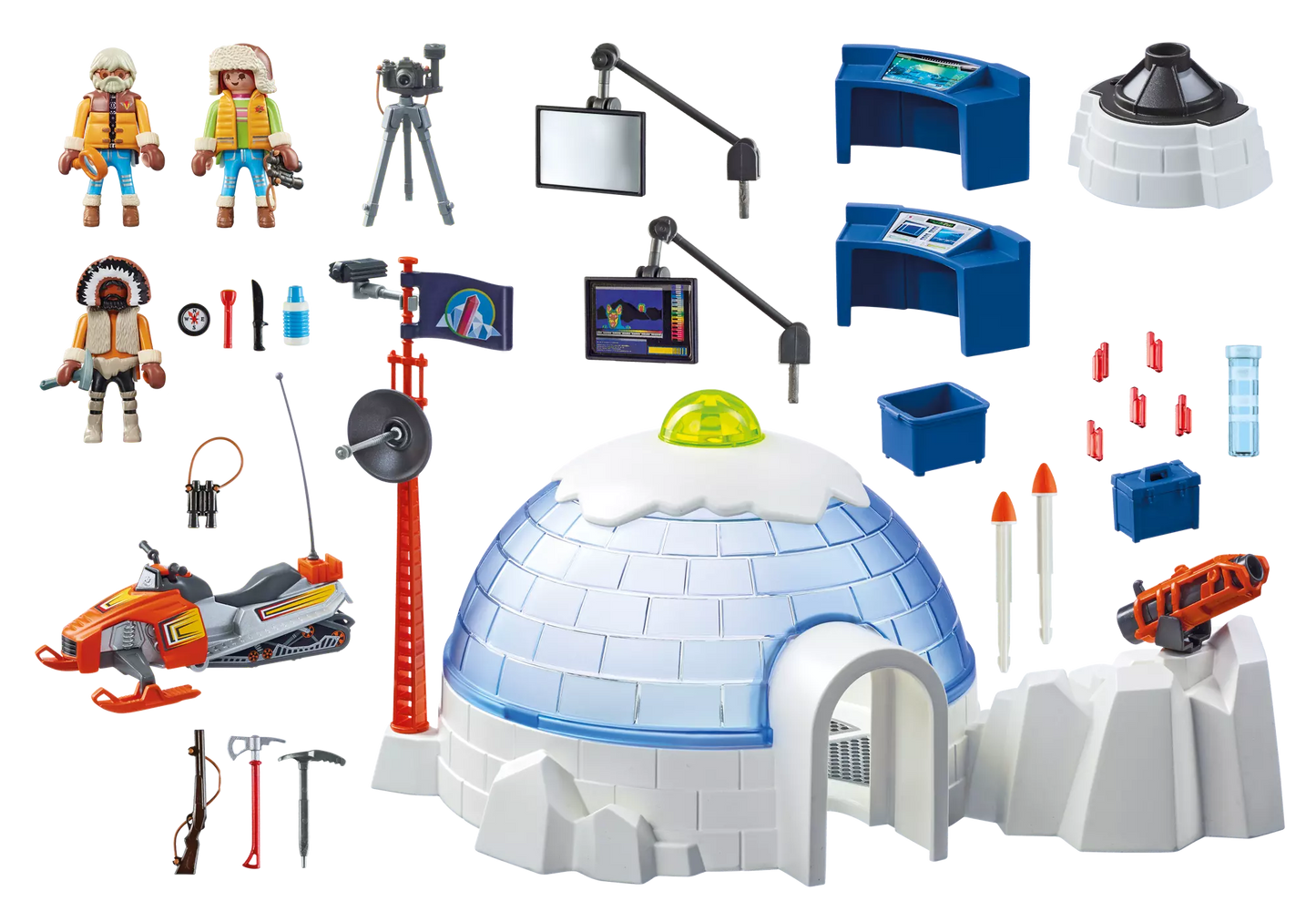 Playmobil 9055 Action Polar Ranger Hauptquartier - plegobil
