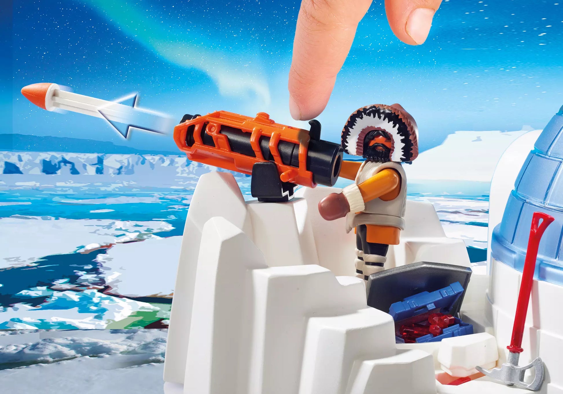 Playmobil 9055 Action Polar Ranger Hauptquartier - plegobil