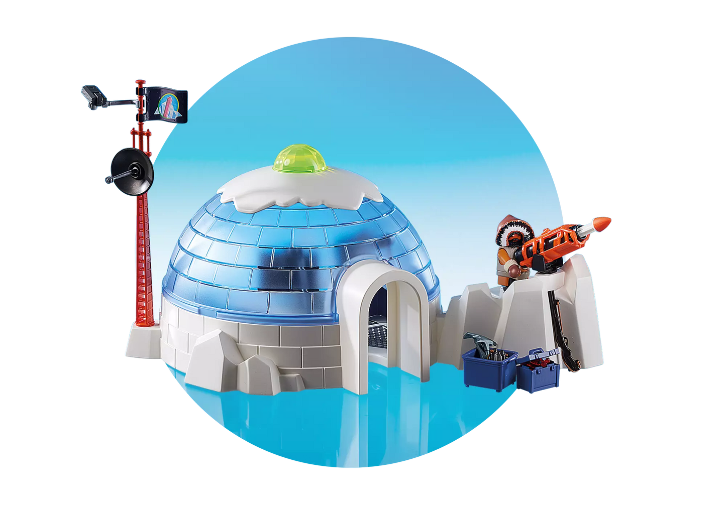 Playmobil 9055 Action Polar Ranger Hauptquartier - plegobil