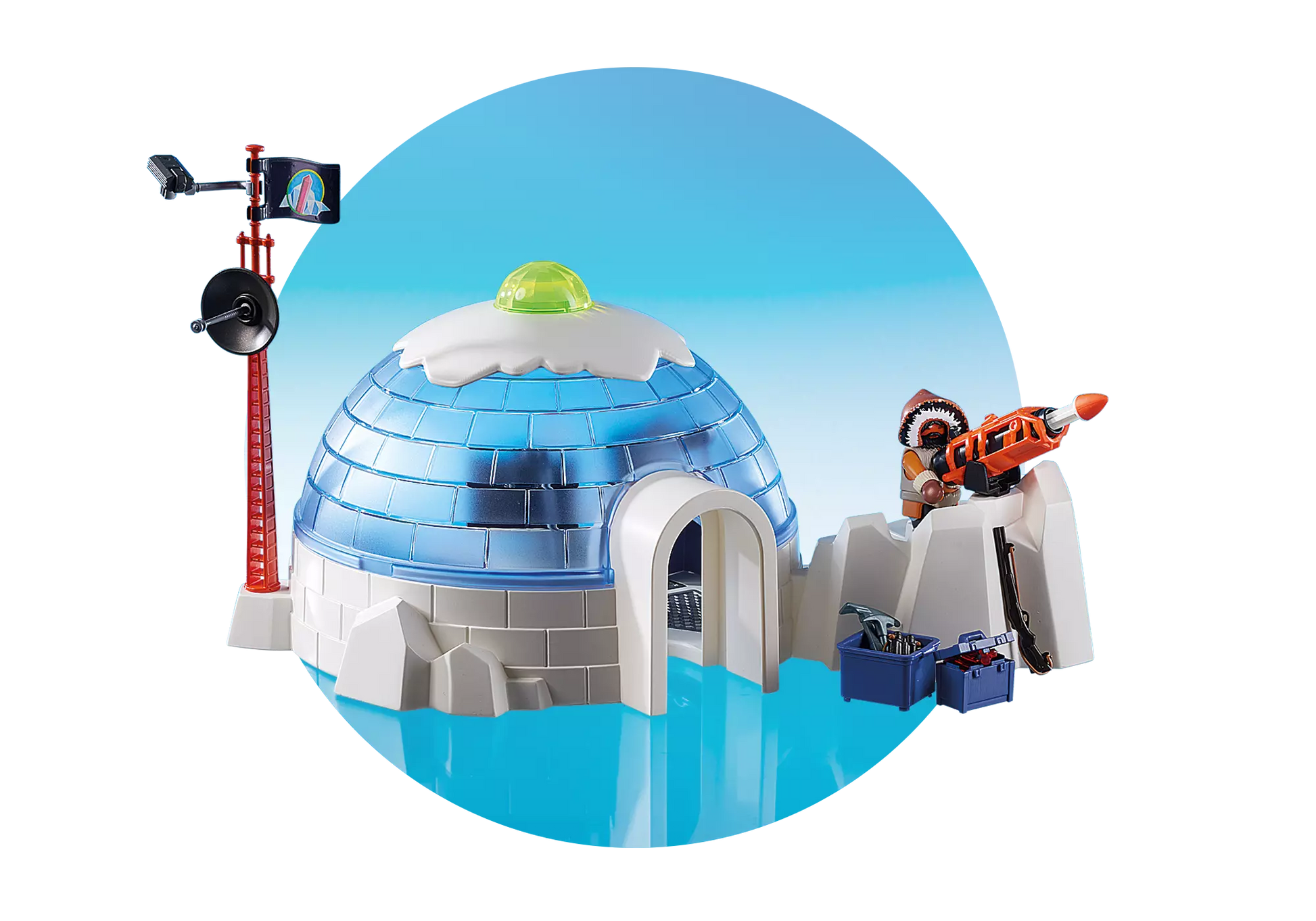 Playmobil 9055 Action Polar Ranger Hauptquartier - plegobil