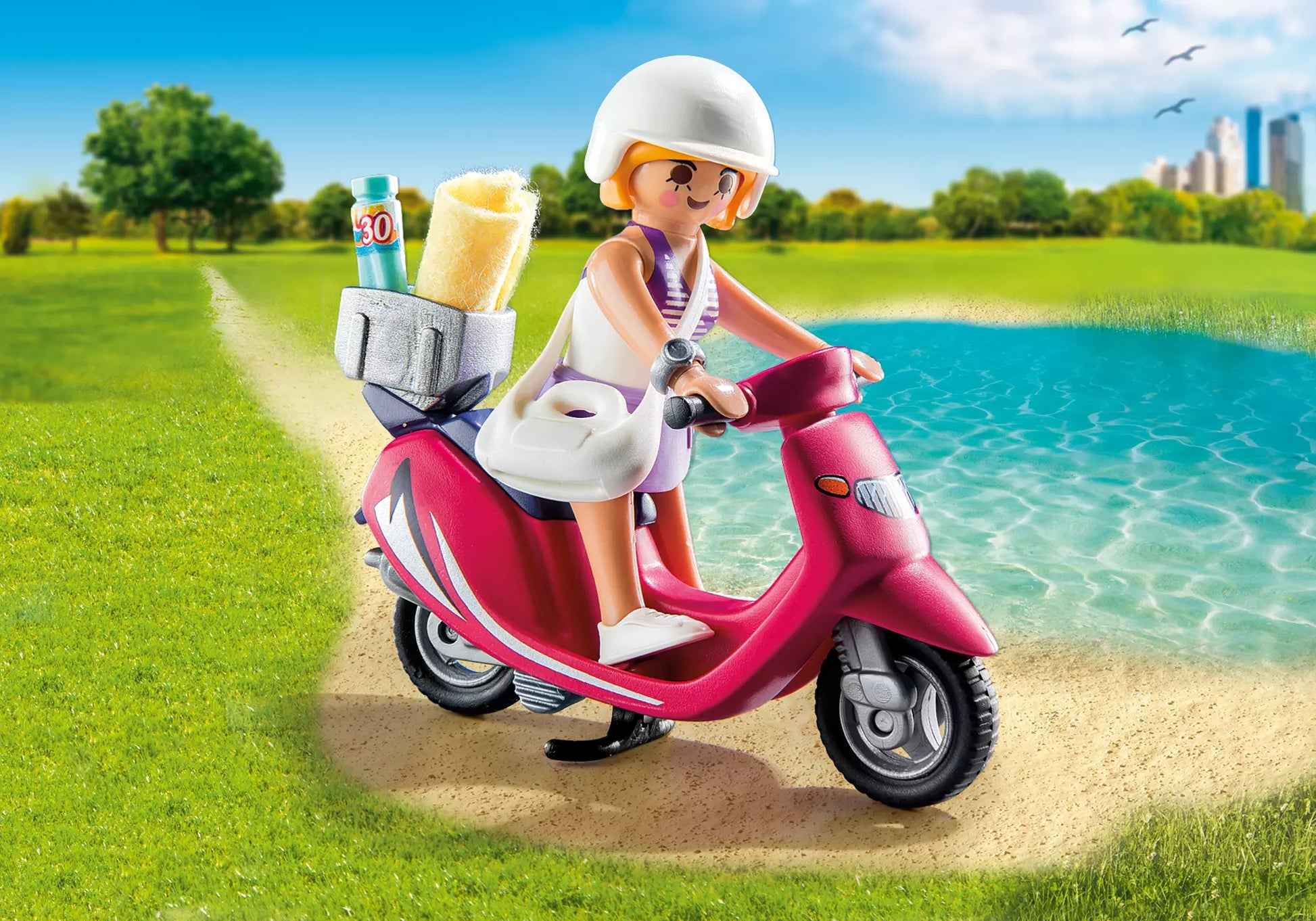 Playmobil 9084 Special Plus Strand-Girl mit Roller - plegobil