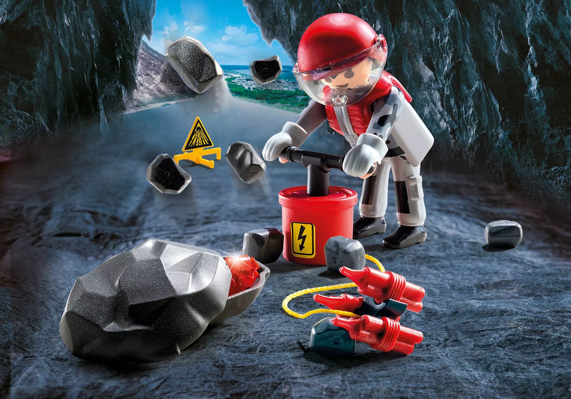 Playmobil 9092 Special Plus Felssprengung - plegobil