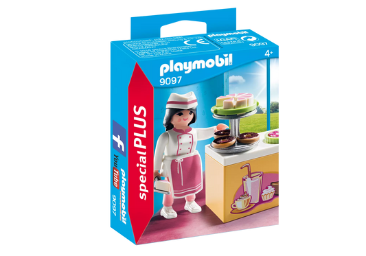 Playmobil 9097 Special Plus Konditorin mit Kuchentheke - plegobil