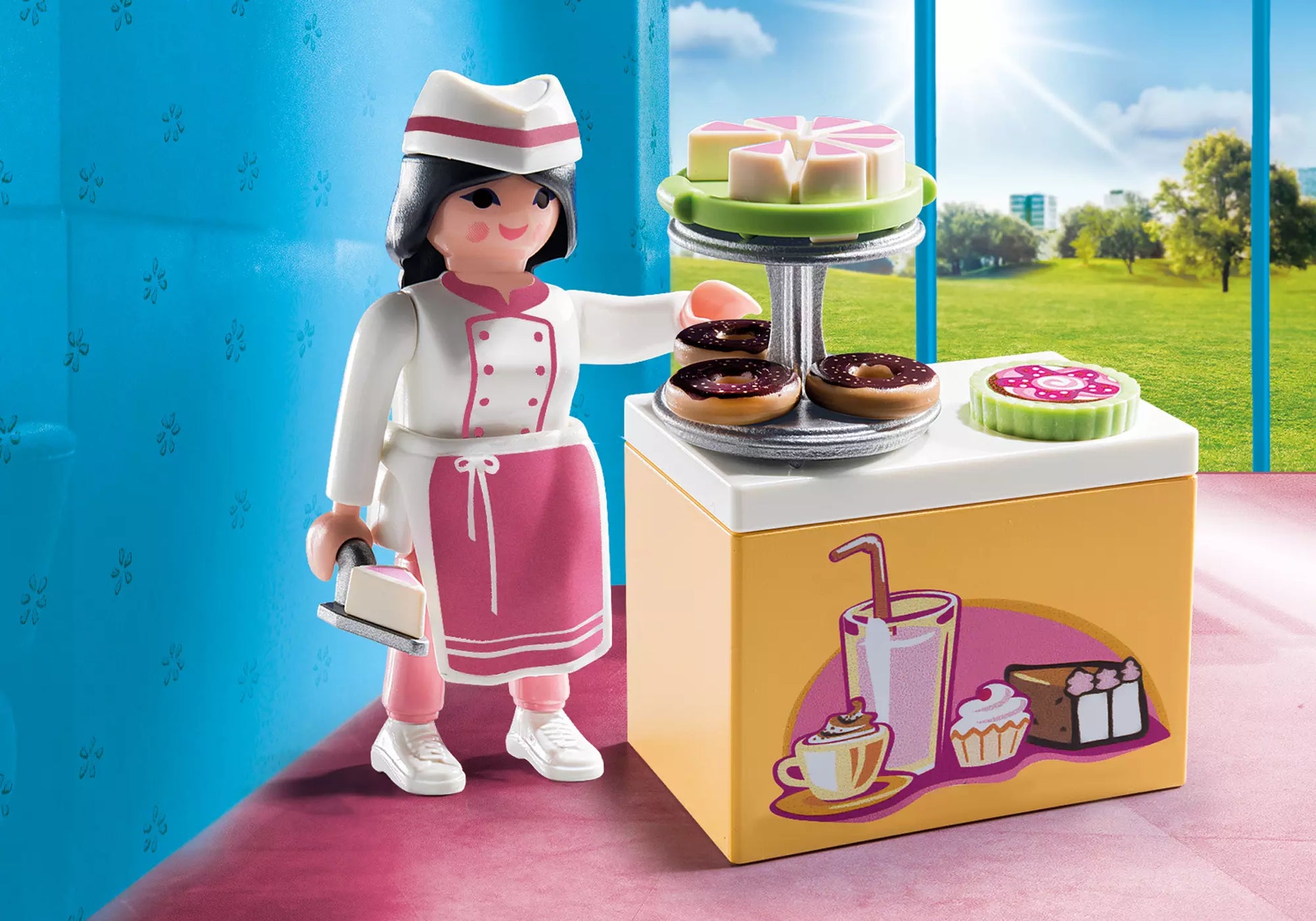 Playmobil 9097 Special Plus Konditorin mit Kuchentheke - plegobil