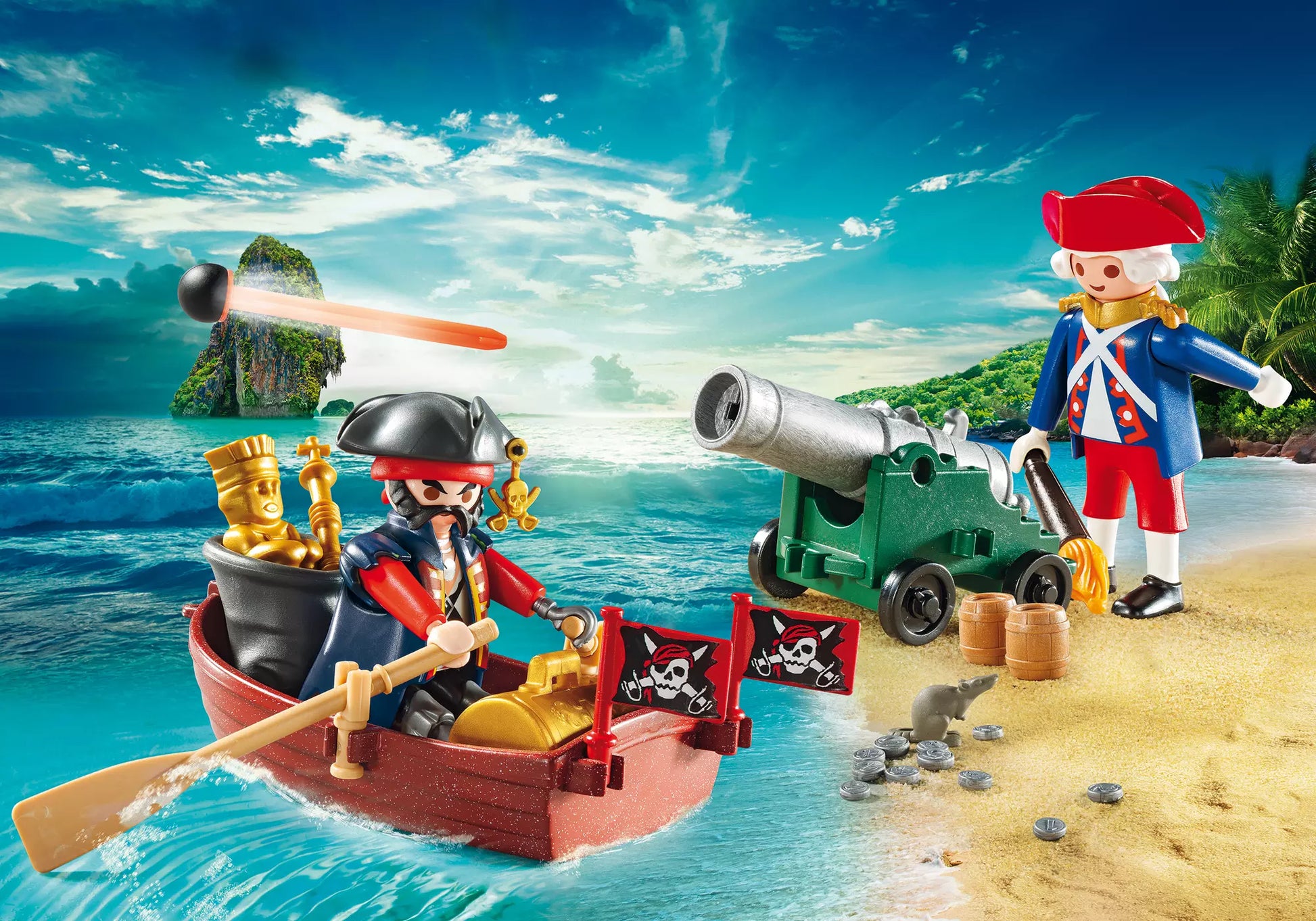 Playmobil 9102 Pirates Carry Case Piratenräuber - plegobil