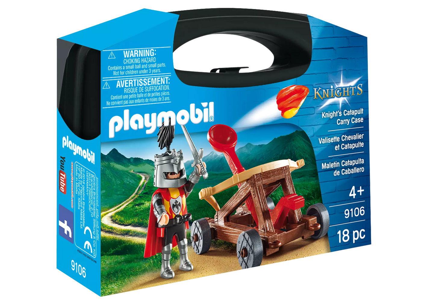 Playmobil 9106 Knights Carry Case Katapult - plegobil