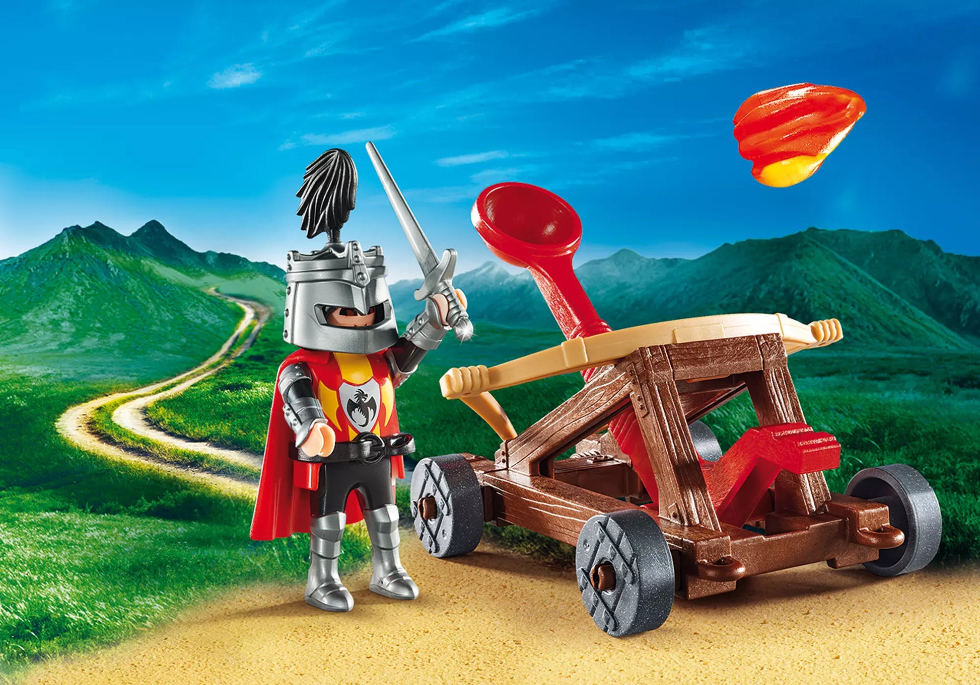 Playmobil 9106 Knights Carry Case Katapult - plegobil