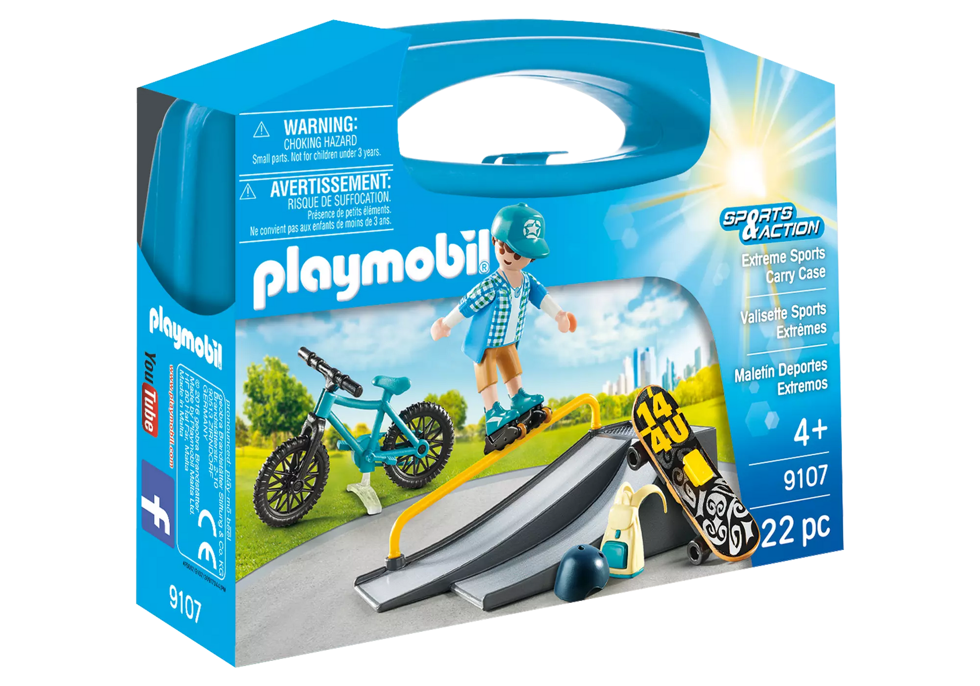Playmobil 9107 Sports & Action Carry Case Extreme Sports - plegobil