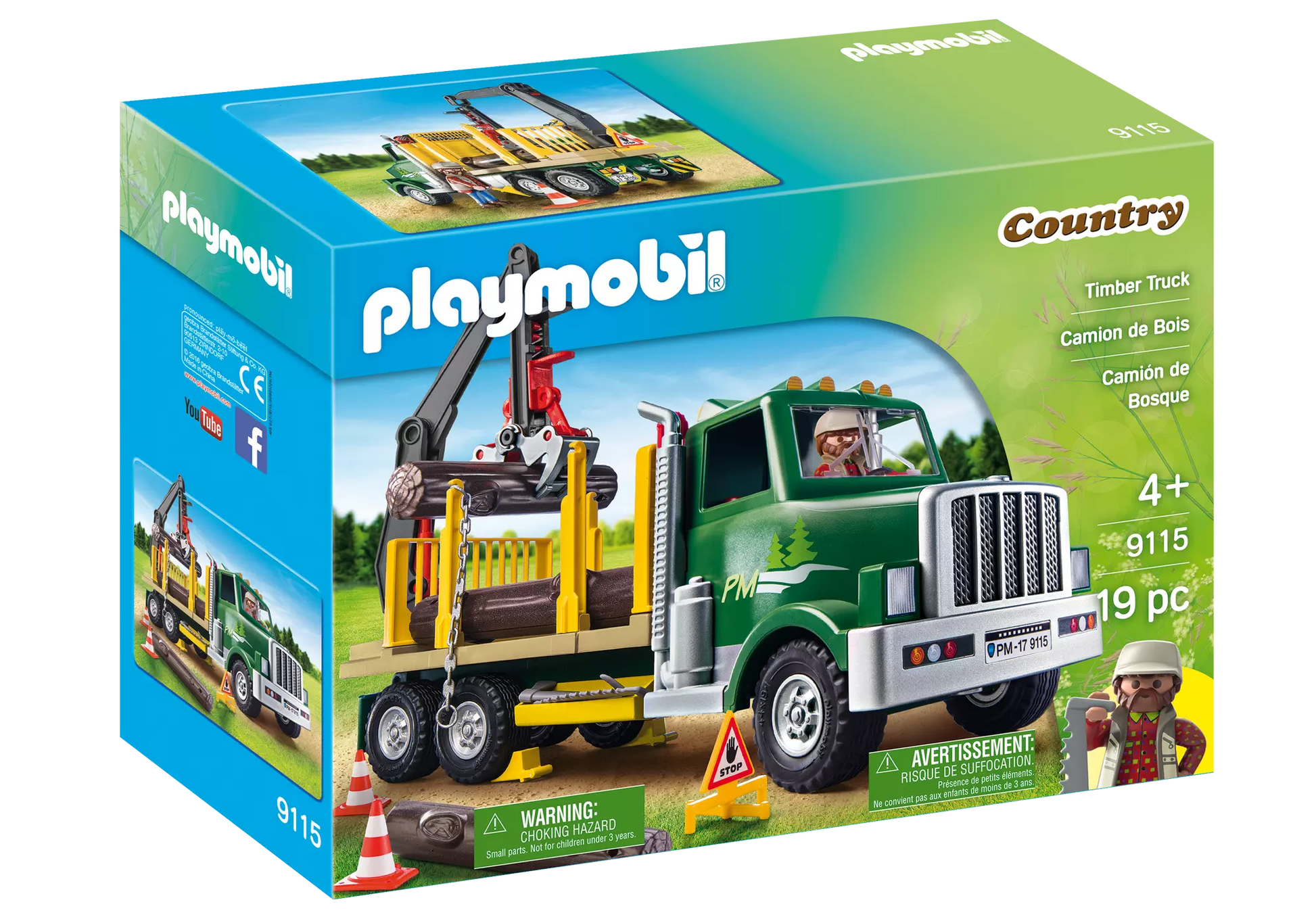 Playmobil 9115 Country Amerikanischer Holztransporter - plegobil