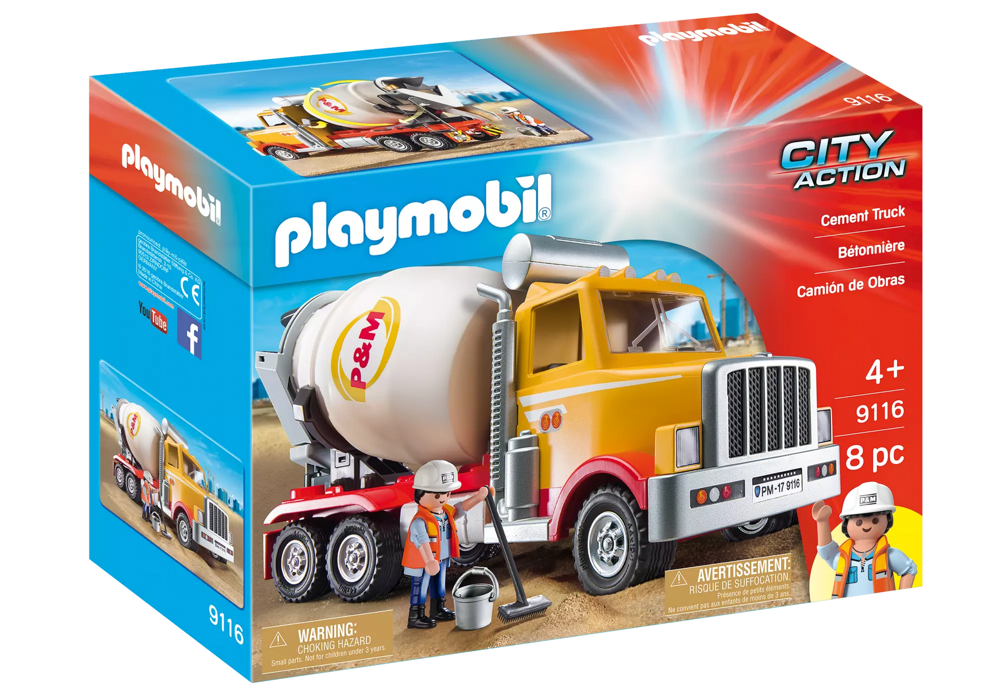 Playmobil 9116 City Life Amerikanischer Zementtruck - plegobil