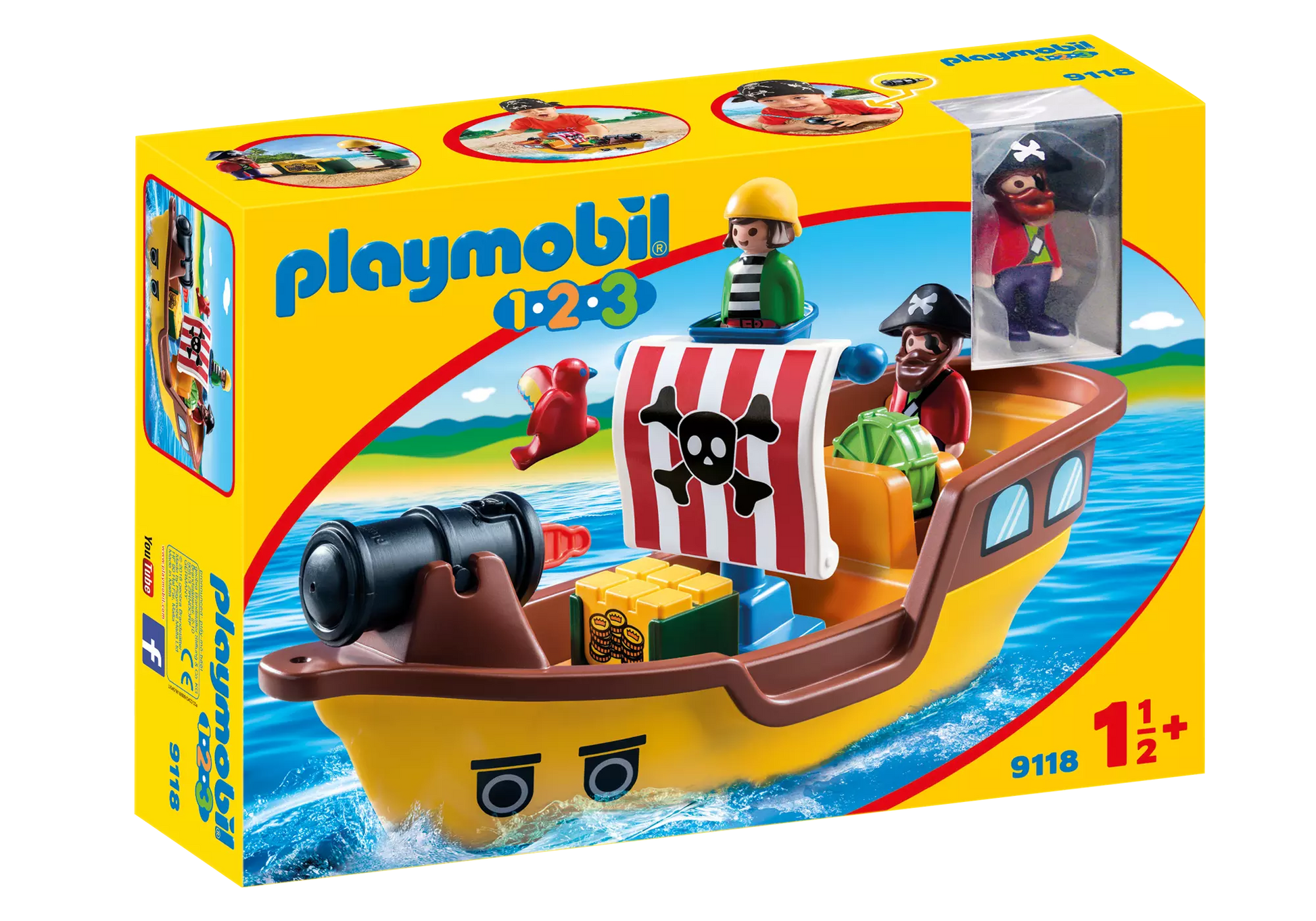 Playmobil 9118 1-2-3 Piratenschiff - plegobil