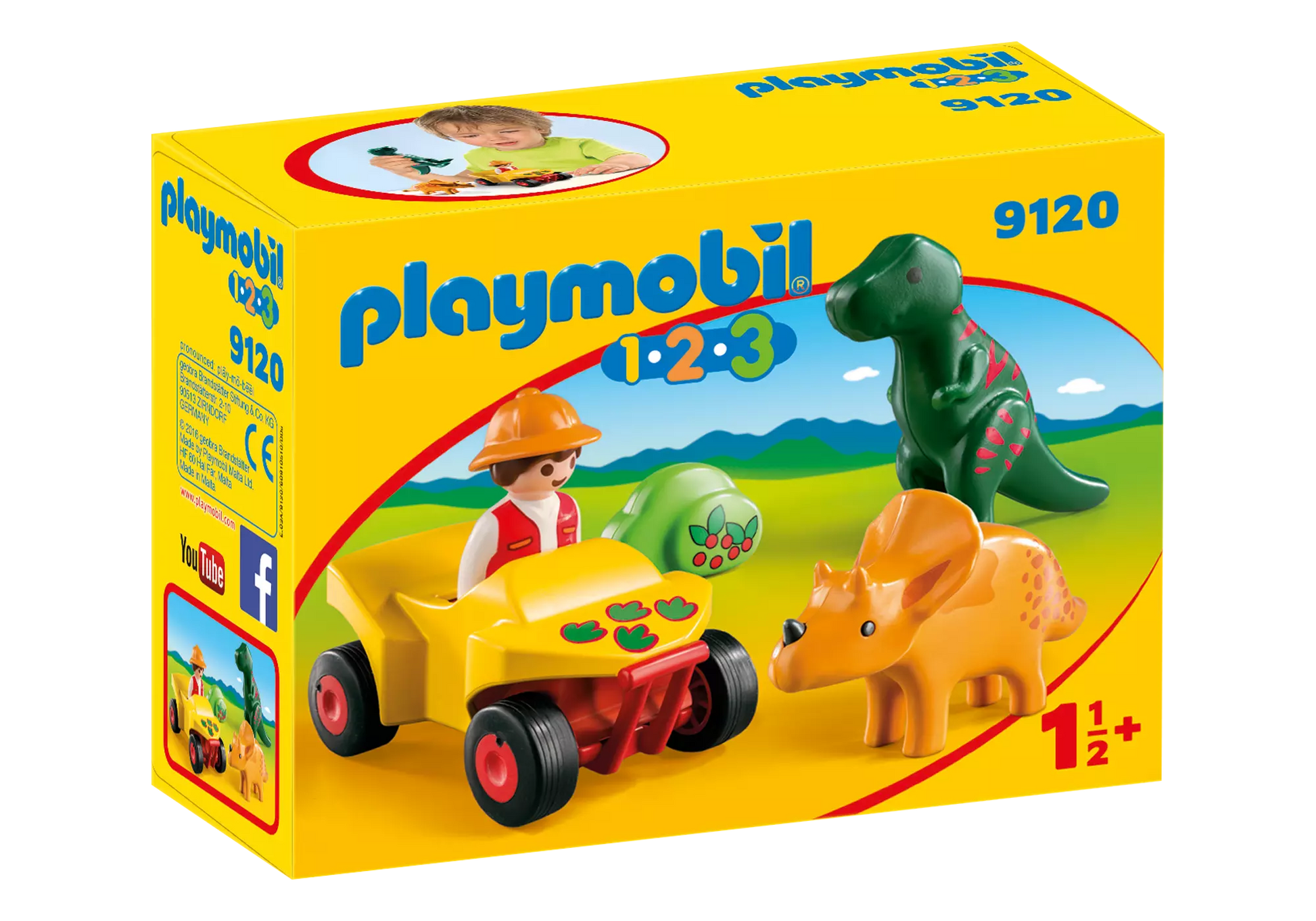 Playmobil 9120 1-2-3 Dinoforscher mit Quad - plegobil