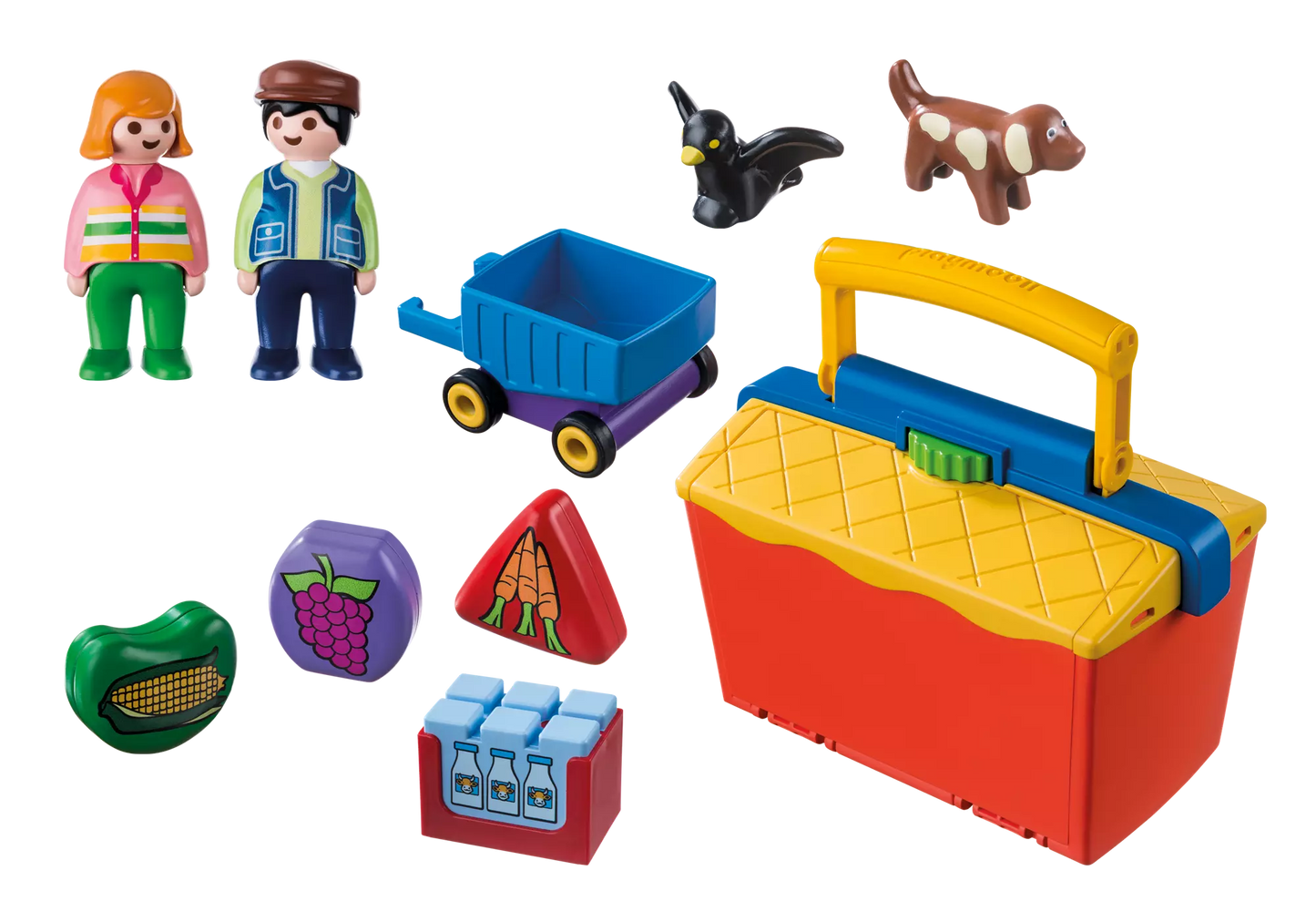 Playmobil 9123 1-2-3 Mein Mitnehm Marktstand - plegobil