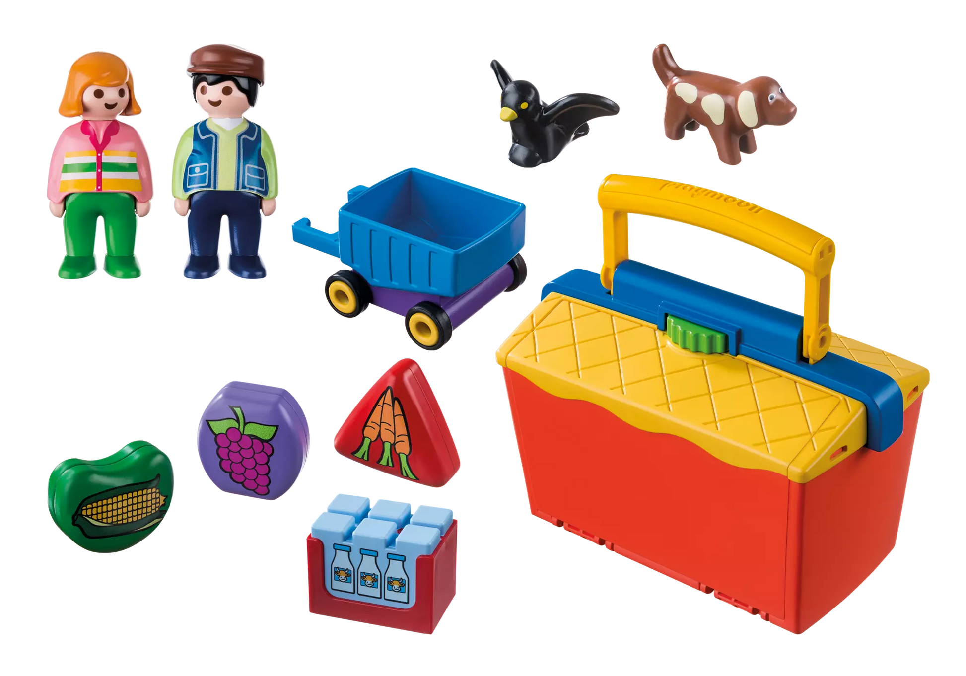 Playmobil 9123 1-2-3 Mein Mitnehm Marktstand - plegobil