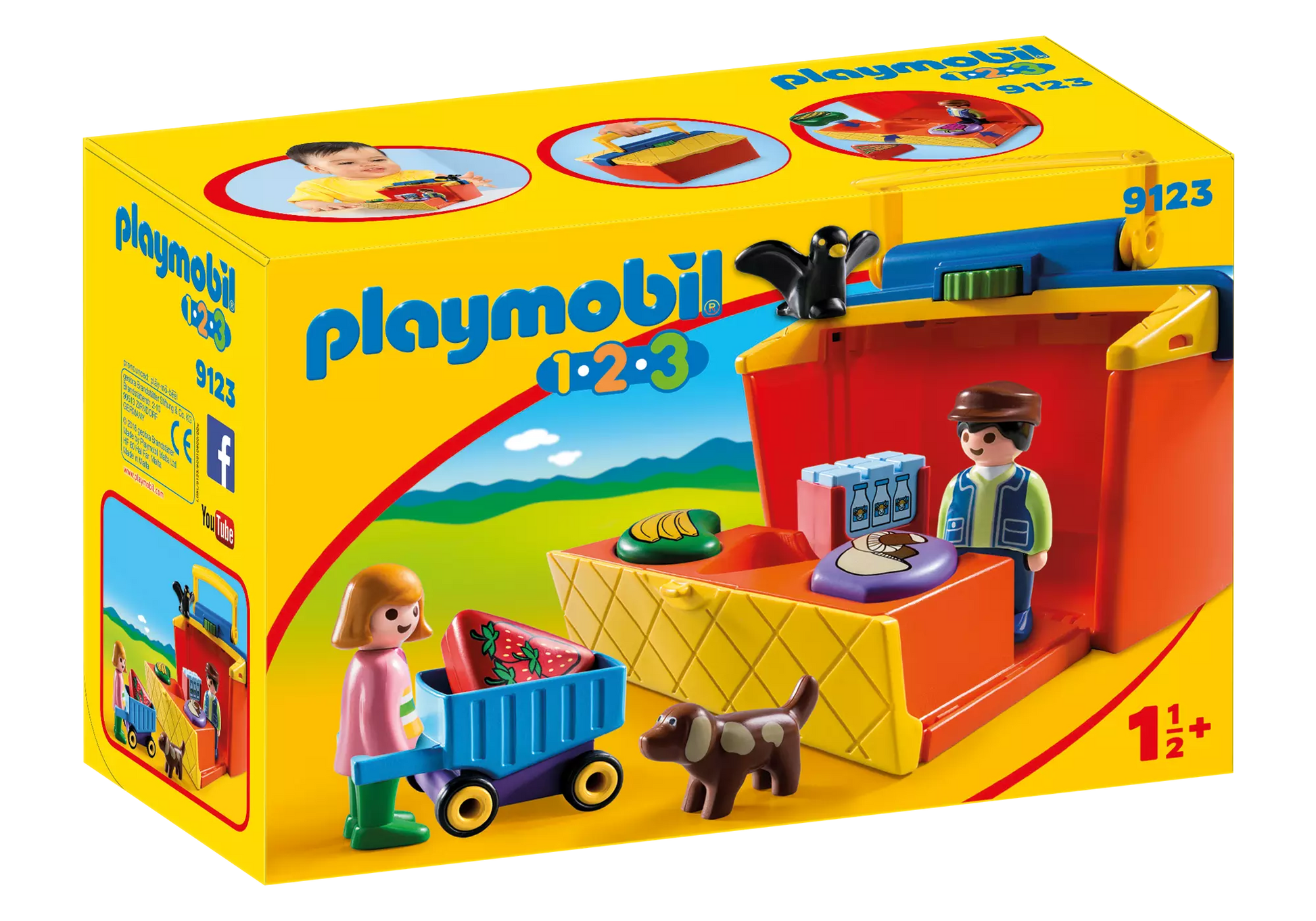 Playmobil 9123 1-2-3 Mein Mitnehm Marktstand - plegobil