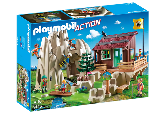 Playmobil 9126 Action Kletterfels mit Berghütte - plegobil