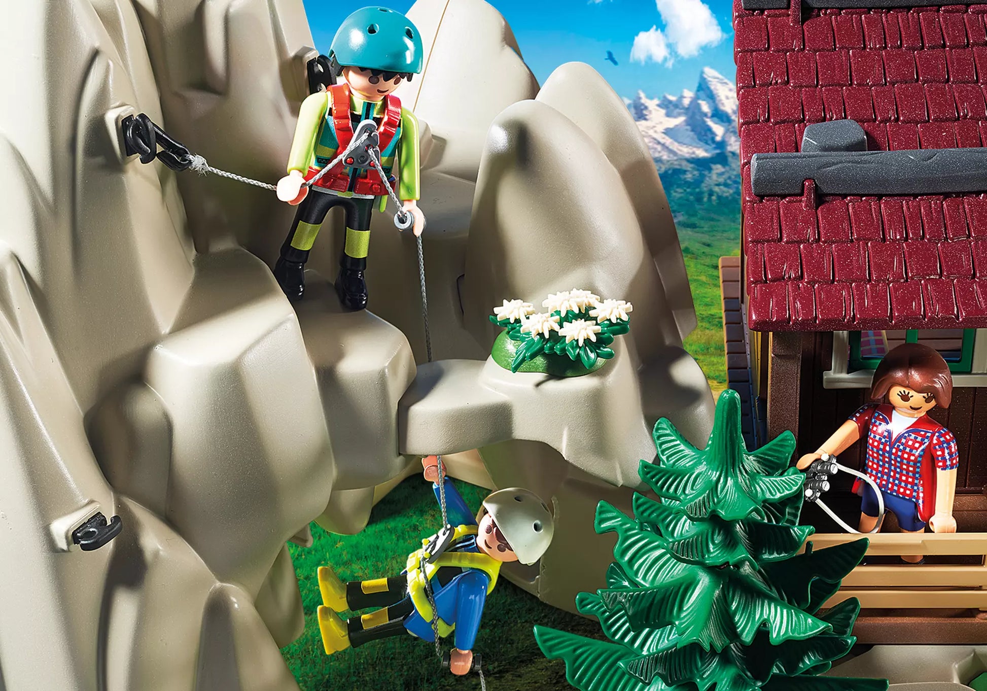 Playmobil 9126 Action Kletterfels mit Berghütte - plegobil