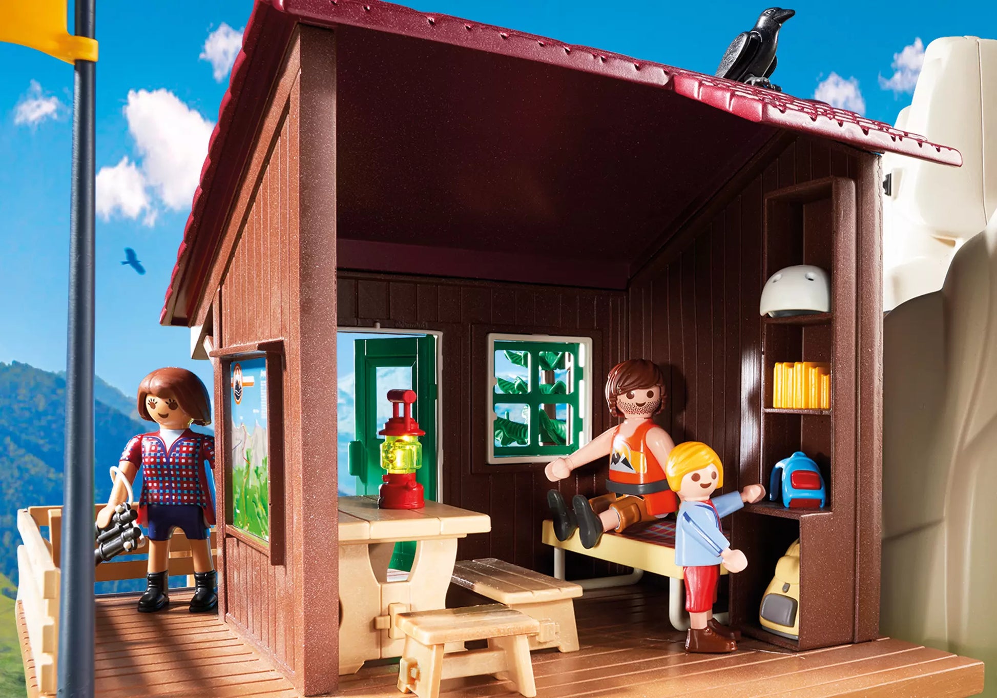 Playmobil 9126 Action Kletterfels mit Berghütte - plegobil