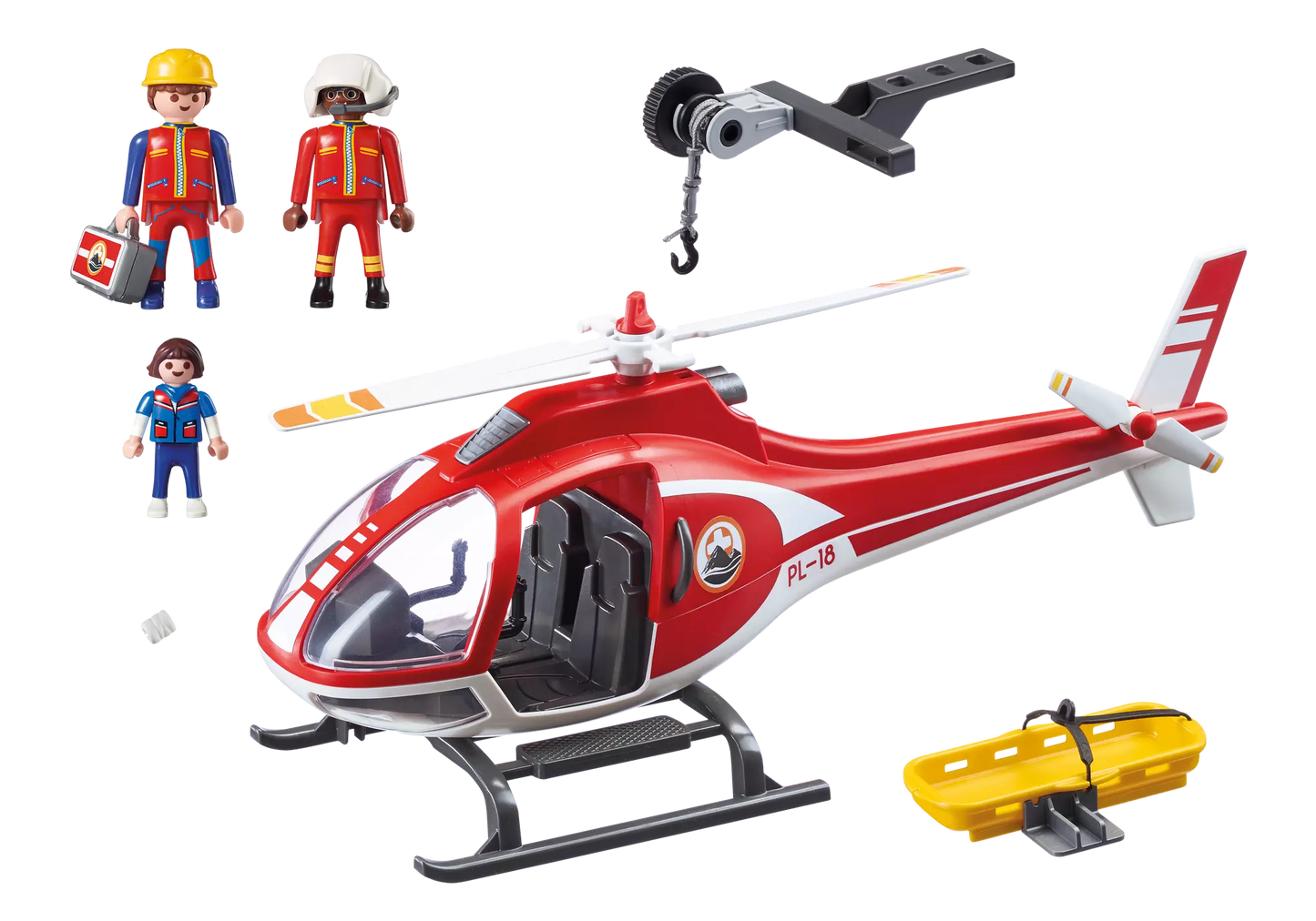 Playmobil 9127 Action Bergretter Helikopter - plegobil