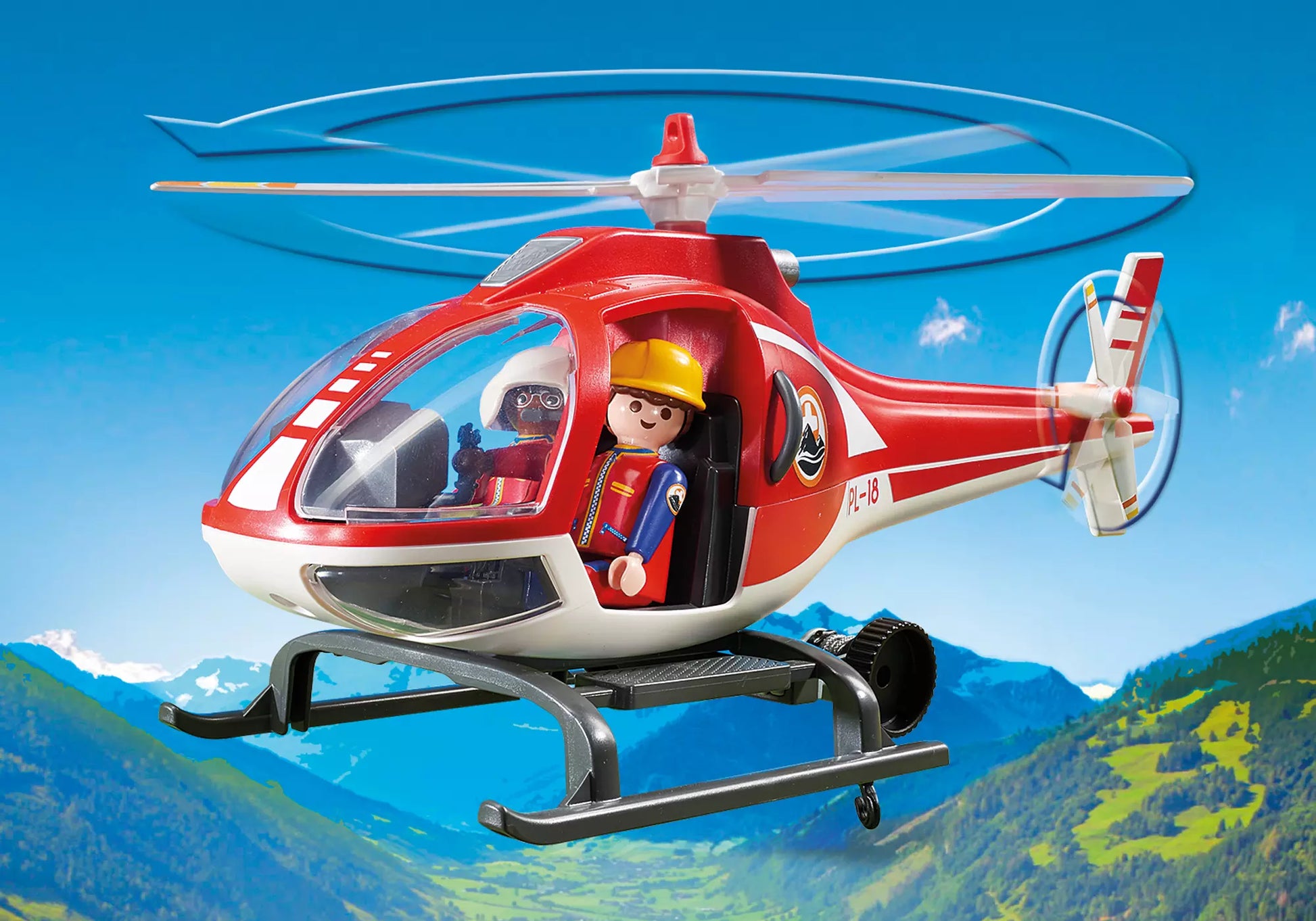 Playmobil 9127 Action Bergretter Helikopter - plegobil