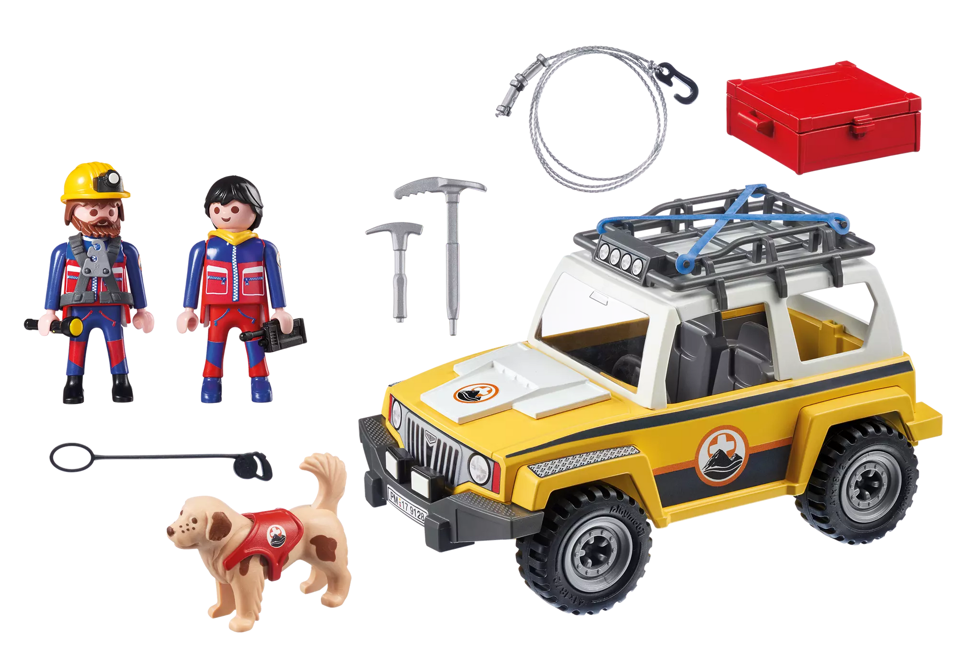 Playmobil 9128 Action Bergretter Einsatzfahrzeug - plegobil