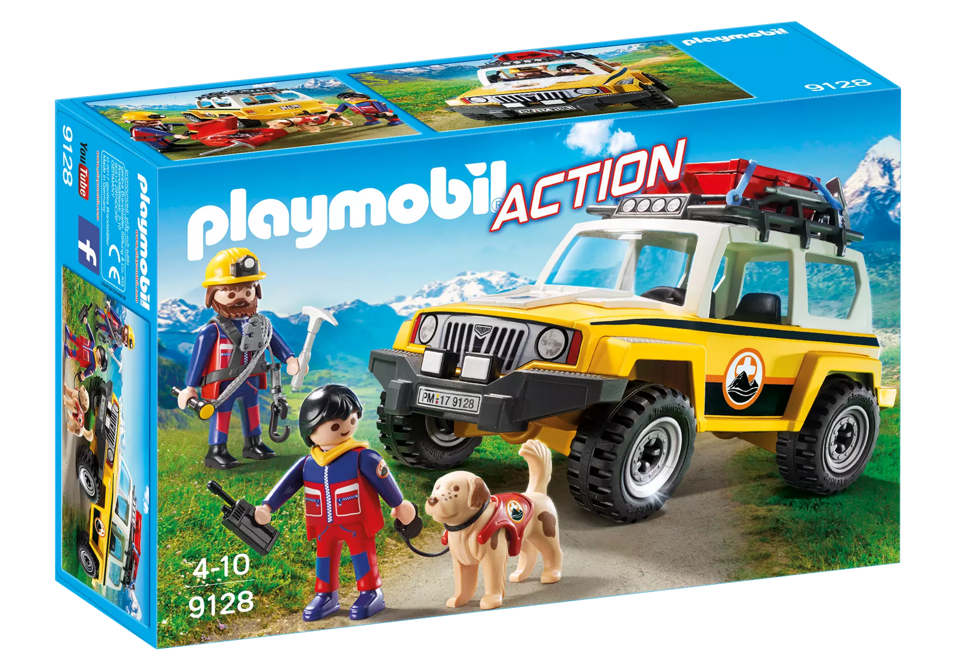 Playmobil 9128 Action Bergretter Einsatzfahrzeug - plegobil