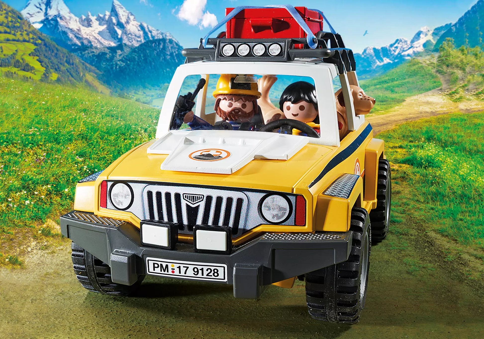 Playmobil 9128 Action Bergretter Einsatzfahrzeug - plegobil