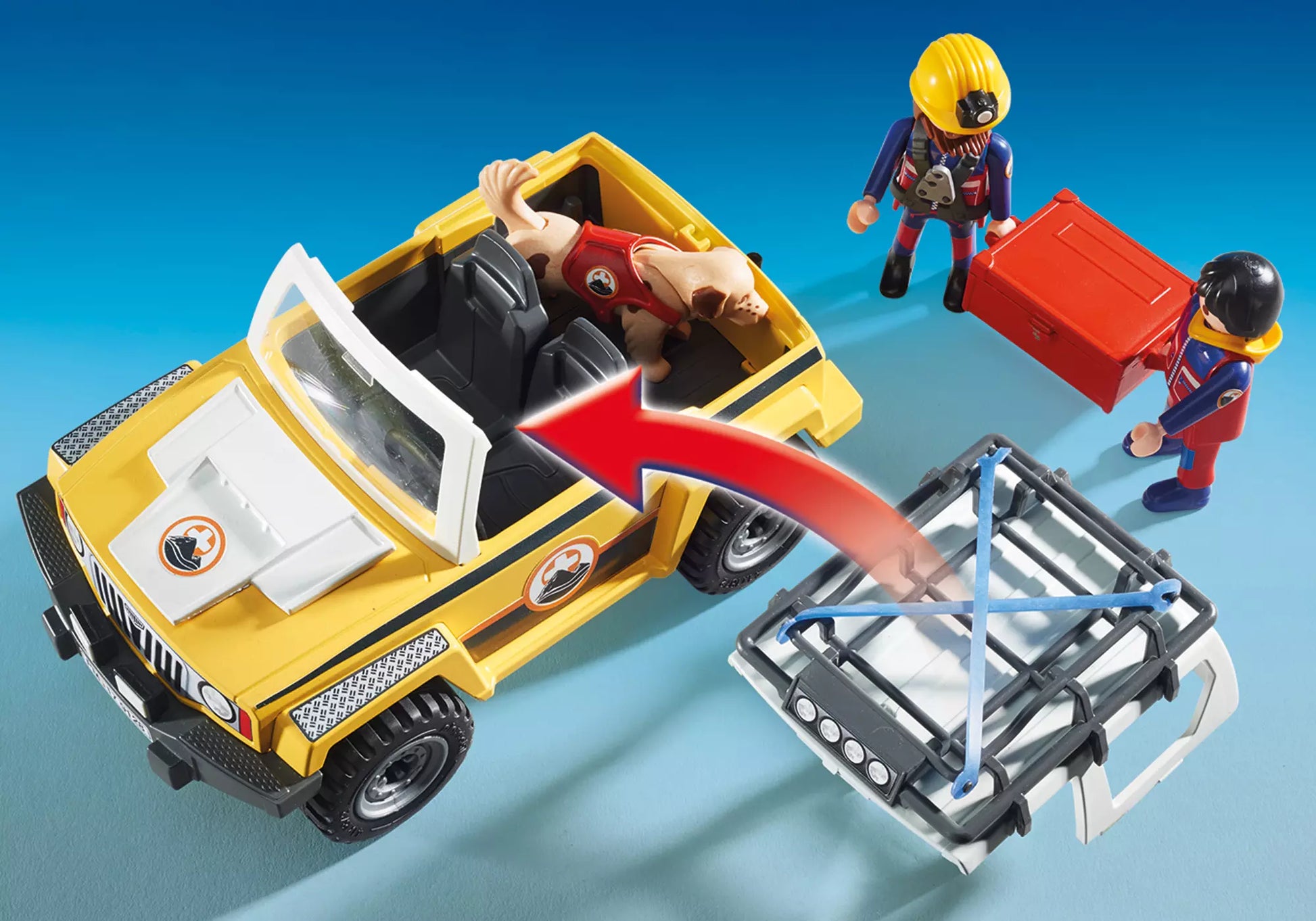 Playmobil 9128 Action Bergretter Einsatzfahrzeug - plegobil
