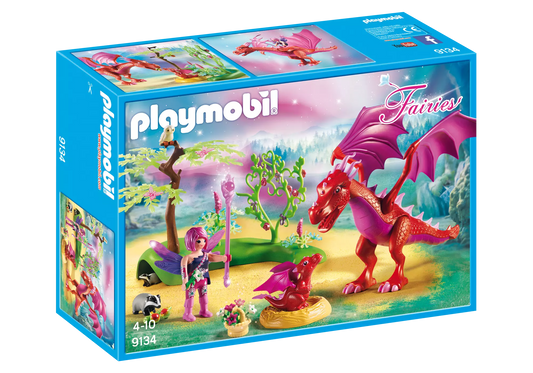 Playmobil 9134 Fairies Drachenmama mit Baby - plegobil