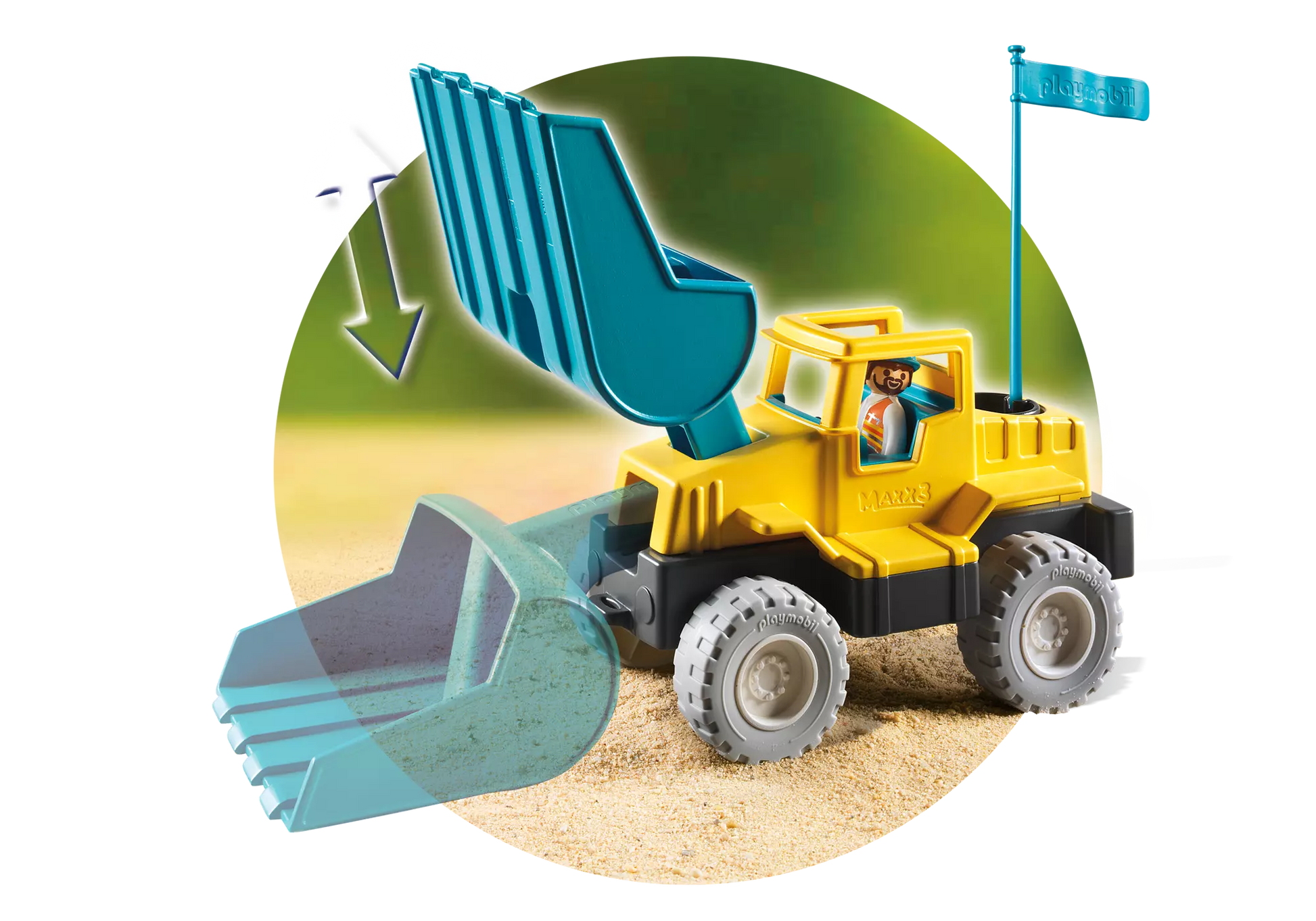 Playmobil 9145 Sand Schaufelbagger - plegobil