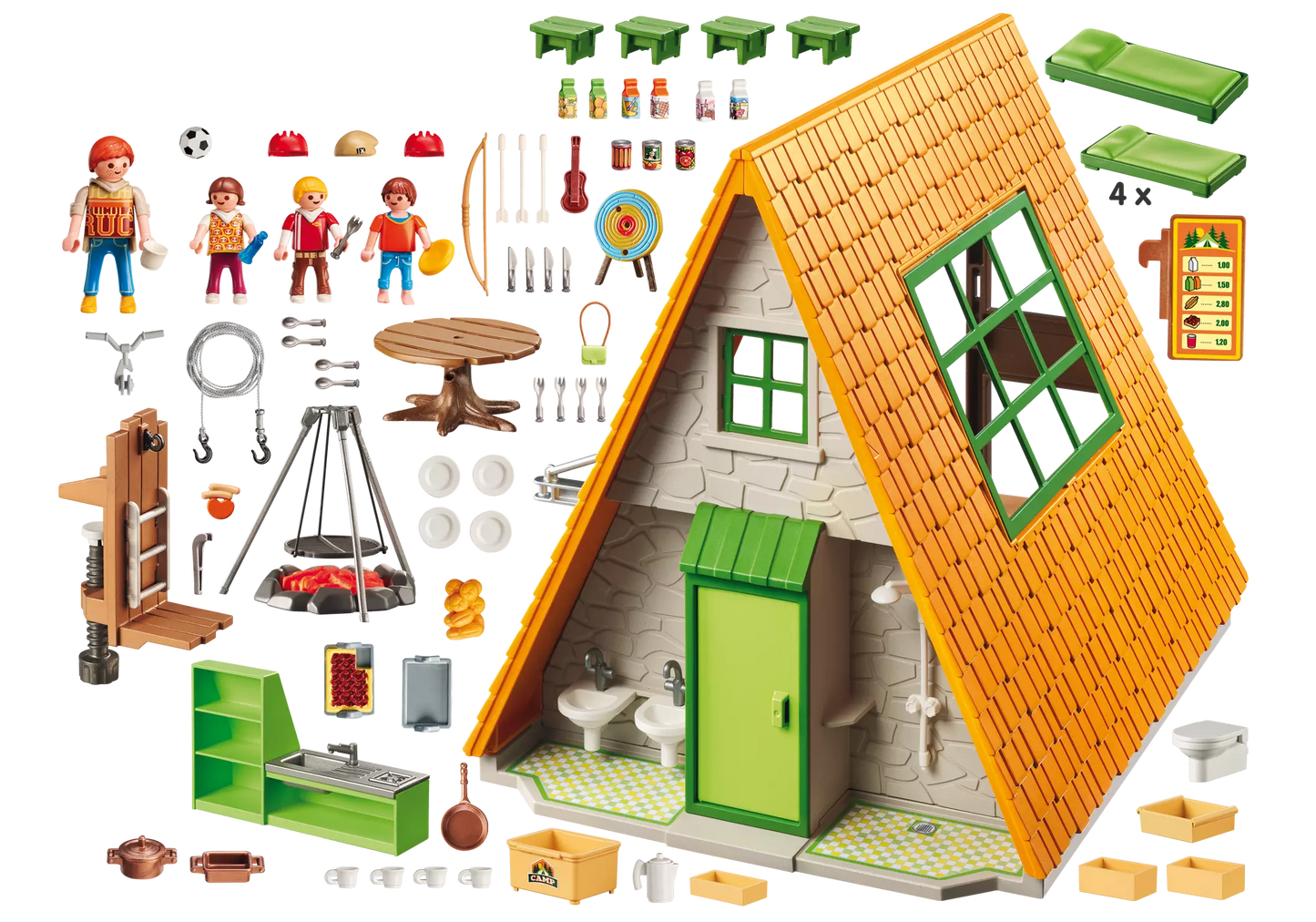 Playmobil 9152 Family Fun Große Campinghütte - plegobil