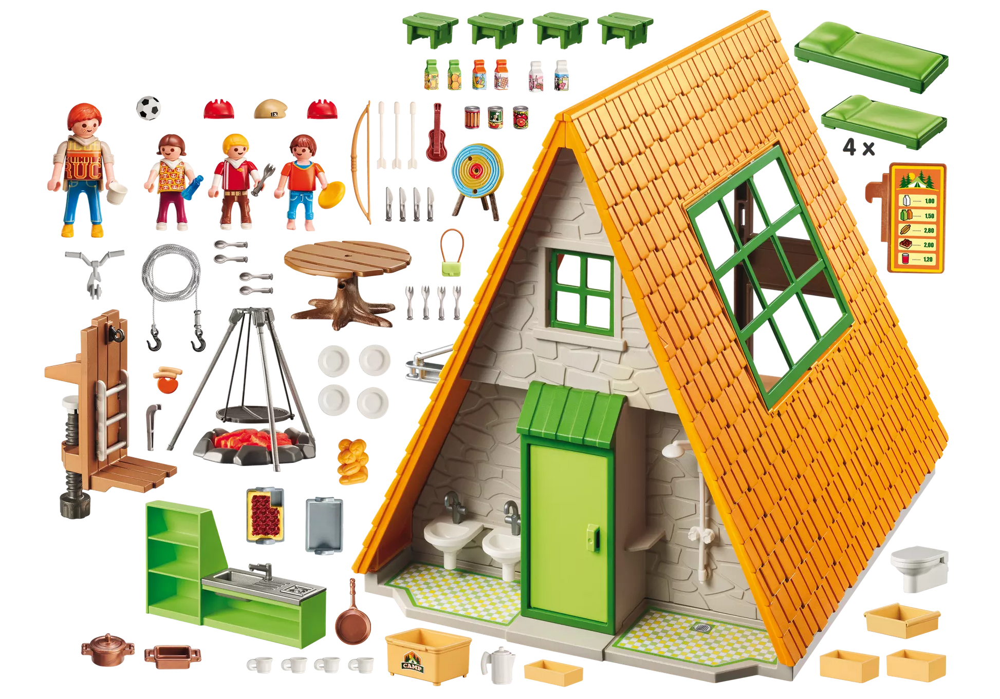 Playmobil 9152 Family Fun Große Campinghütte - plegobil