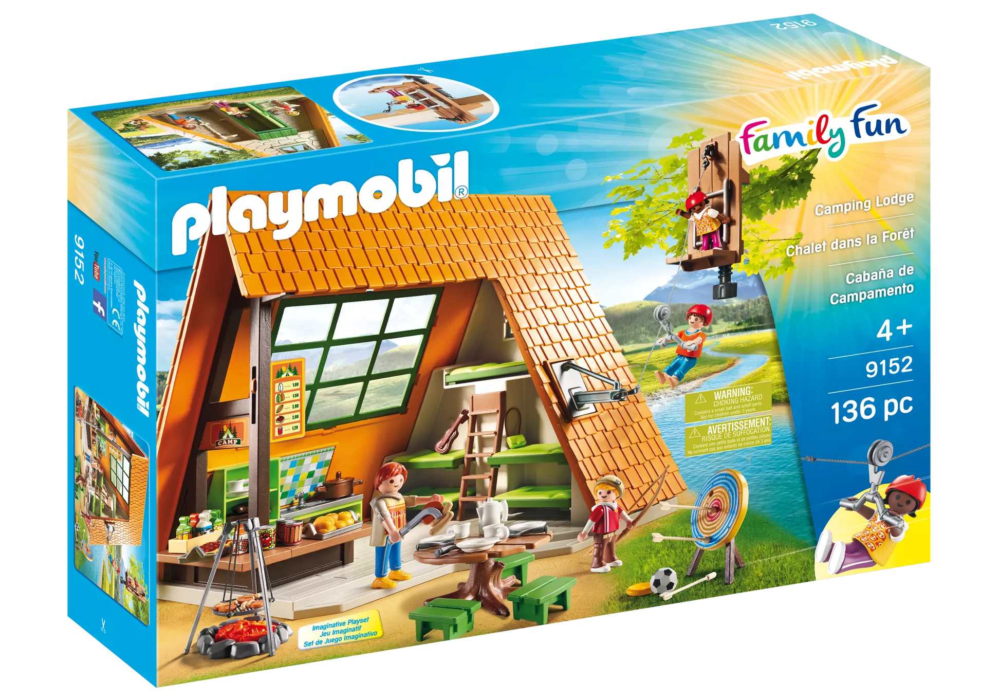 Playmobil 9152 Family Fun Große Campinghütte - plegobil