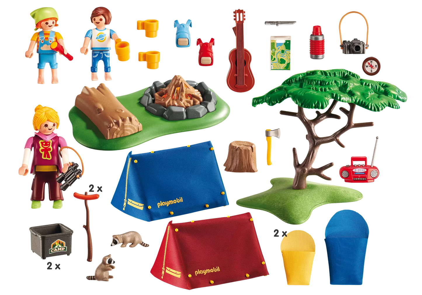 Playmobil 9153 Family Fun Zeltplatz mit Lagerfeuer - plegobil