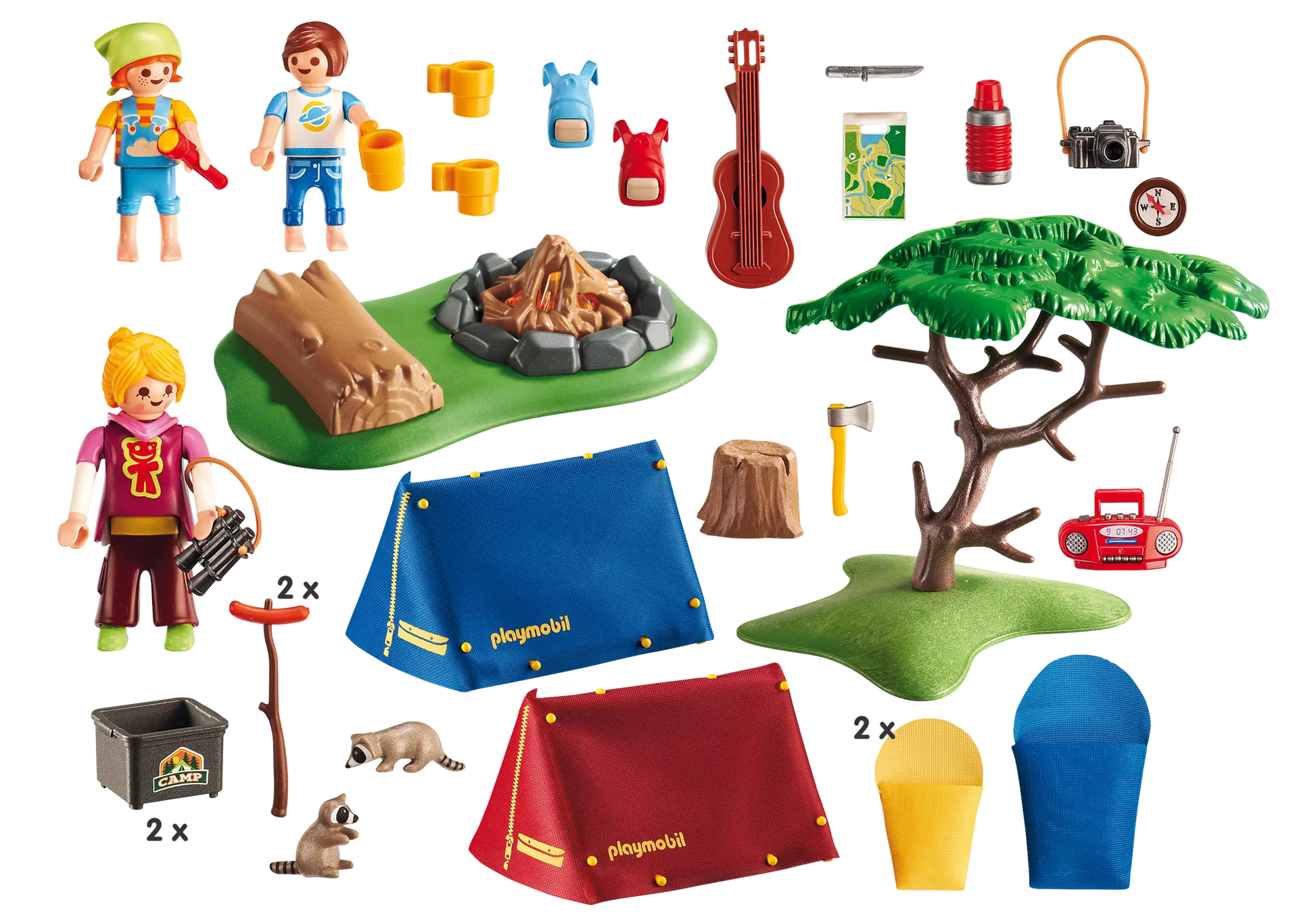 Playmobil 9153 Family Fun Zeltplatz mit Lagerfeuer - plegobil