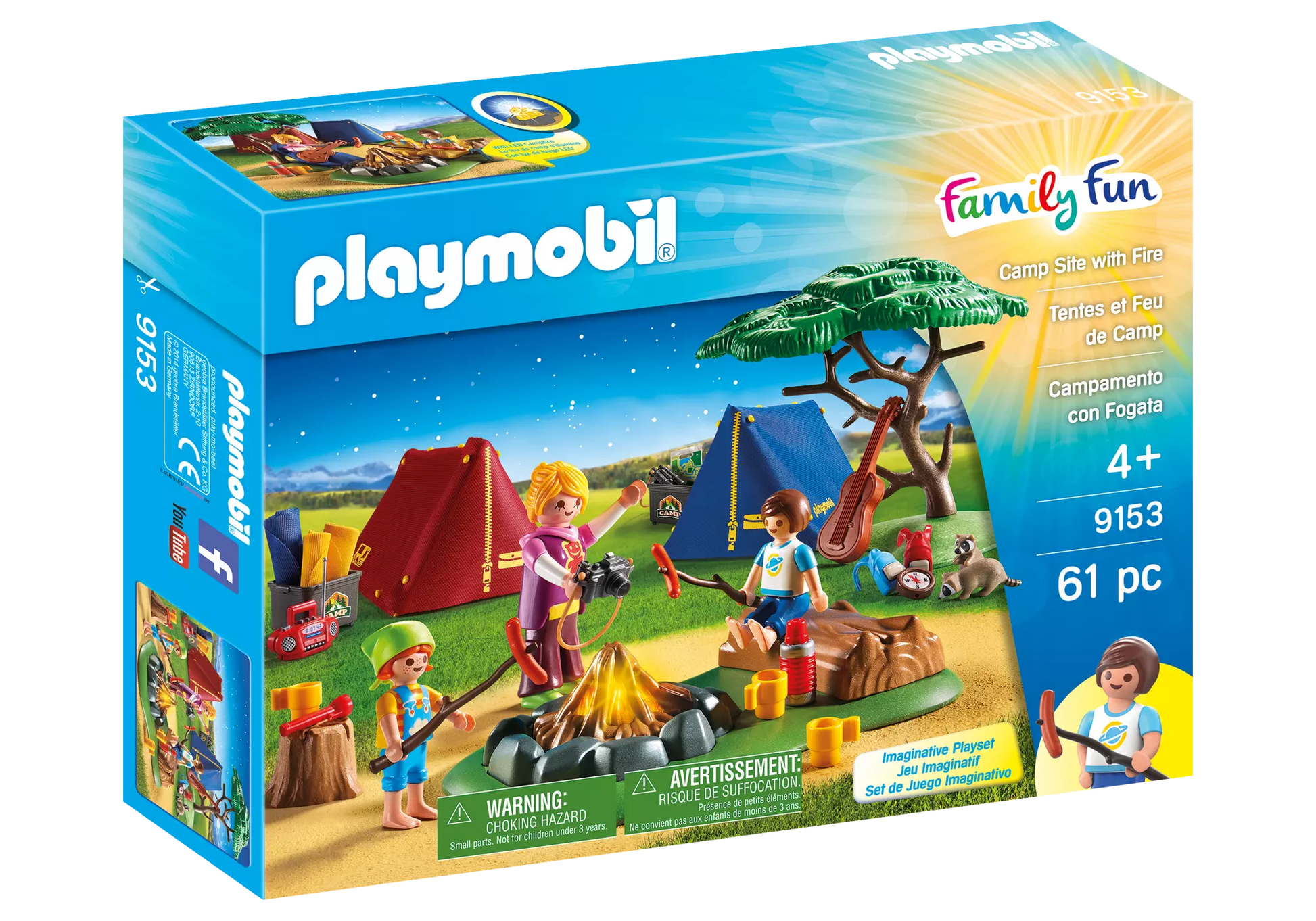 Playmobil 9153 Family Fun Zeltplatz mit Lagerfeuer - plegobil