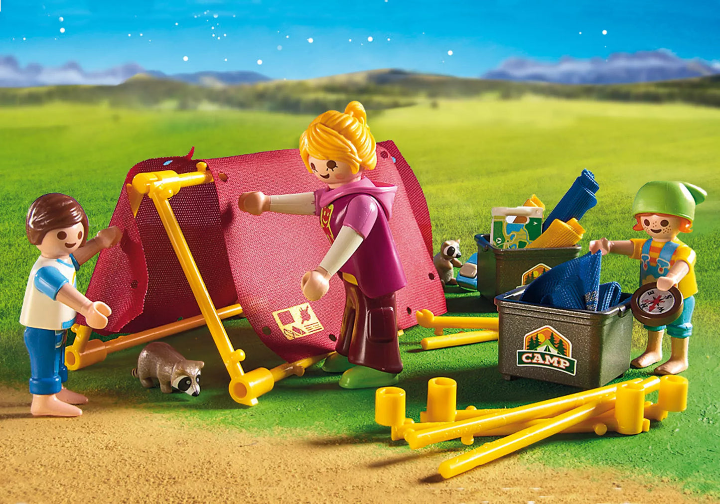 Playmobil 9153 Family Fun Zeltplatz mit Lagerfeuer - plegobil