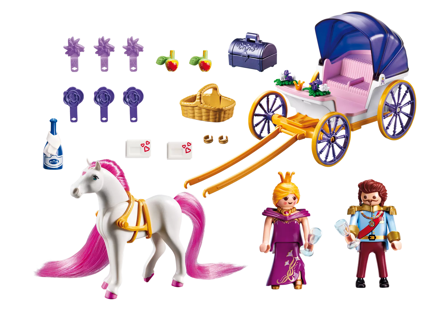 Playmobil 9161 Princess Königliches Paar mit Kutsche - plegobil