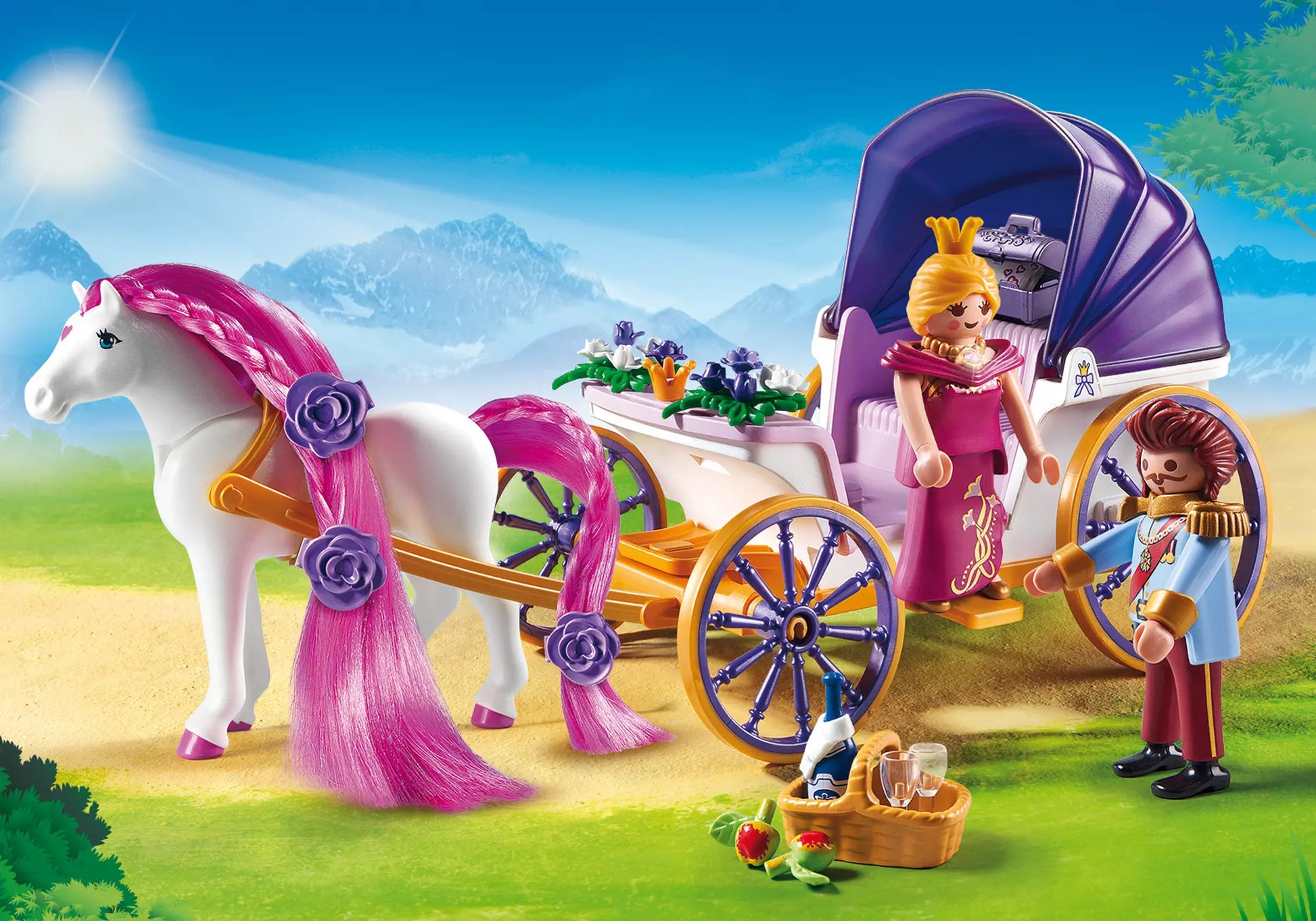 Playmobil 9161 Princess Königliches Paar mit Kutsche - plegobil