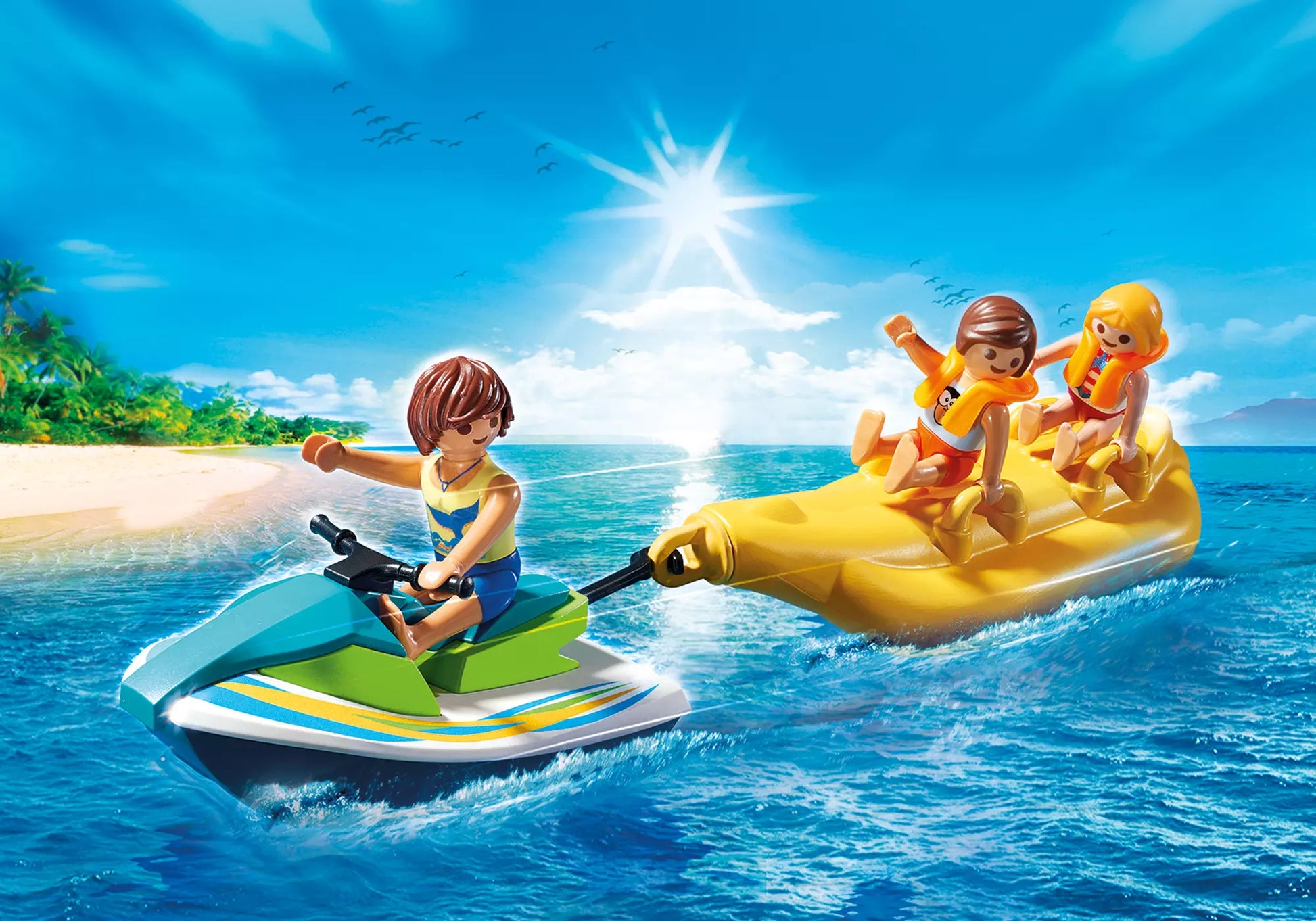 Playmobil 9163 Family Fun Bananen Bootsfahrt - plegobil