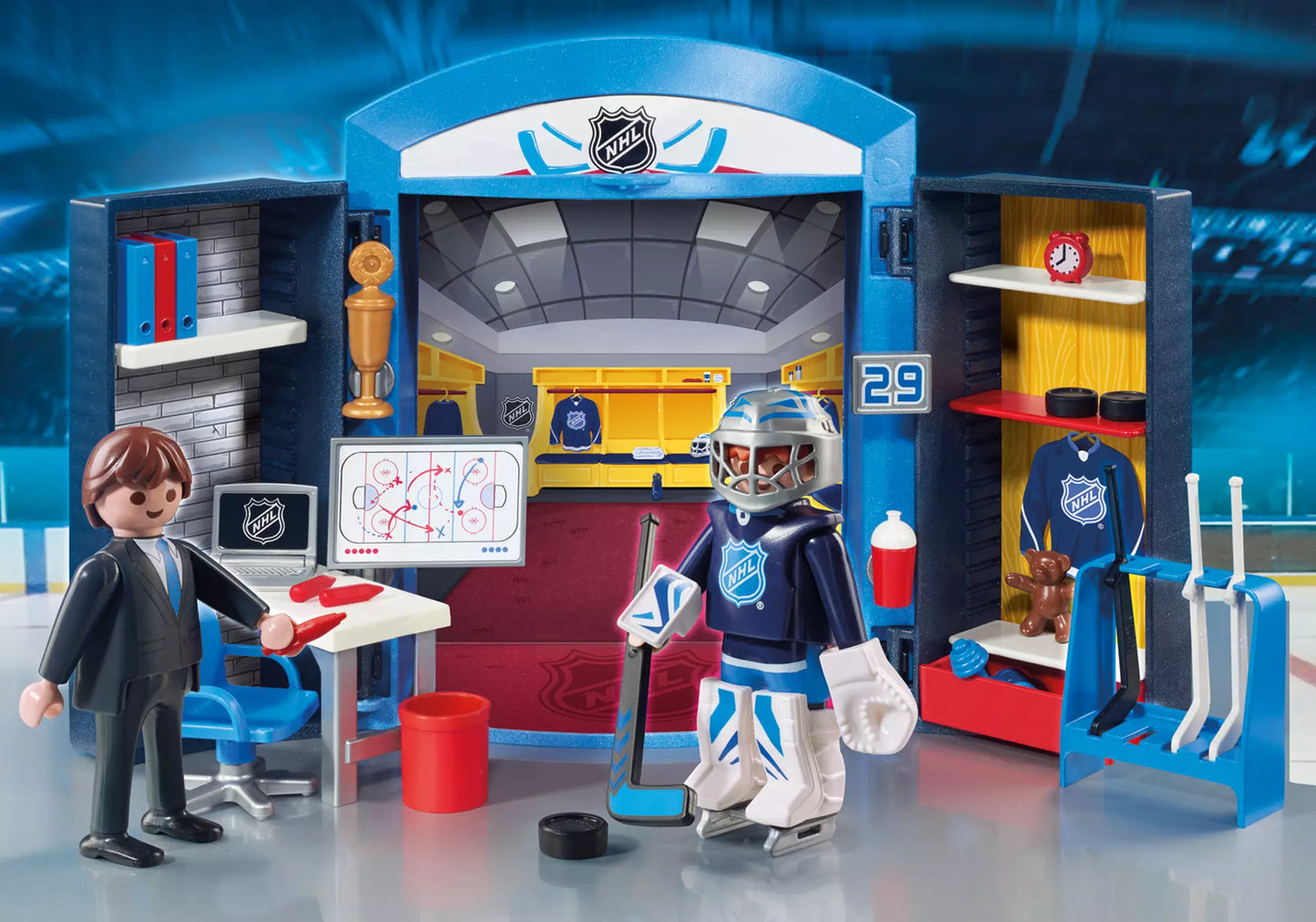 Playmobil 9176 NHL Locker Room Play Box - plegobil