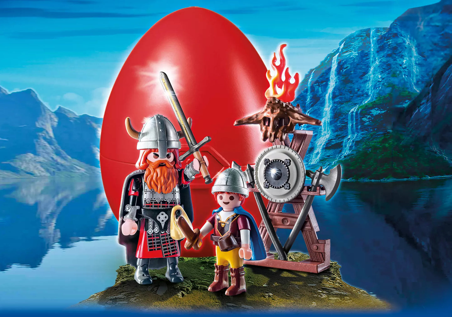 Playmobil 9209 Osterei Großer und kleiner Wikinger - plegobil