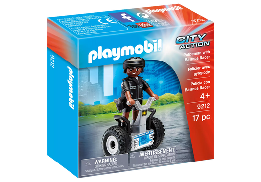 Playmobil 9212 City Action Polizist mit Balance Racer - plegobil
