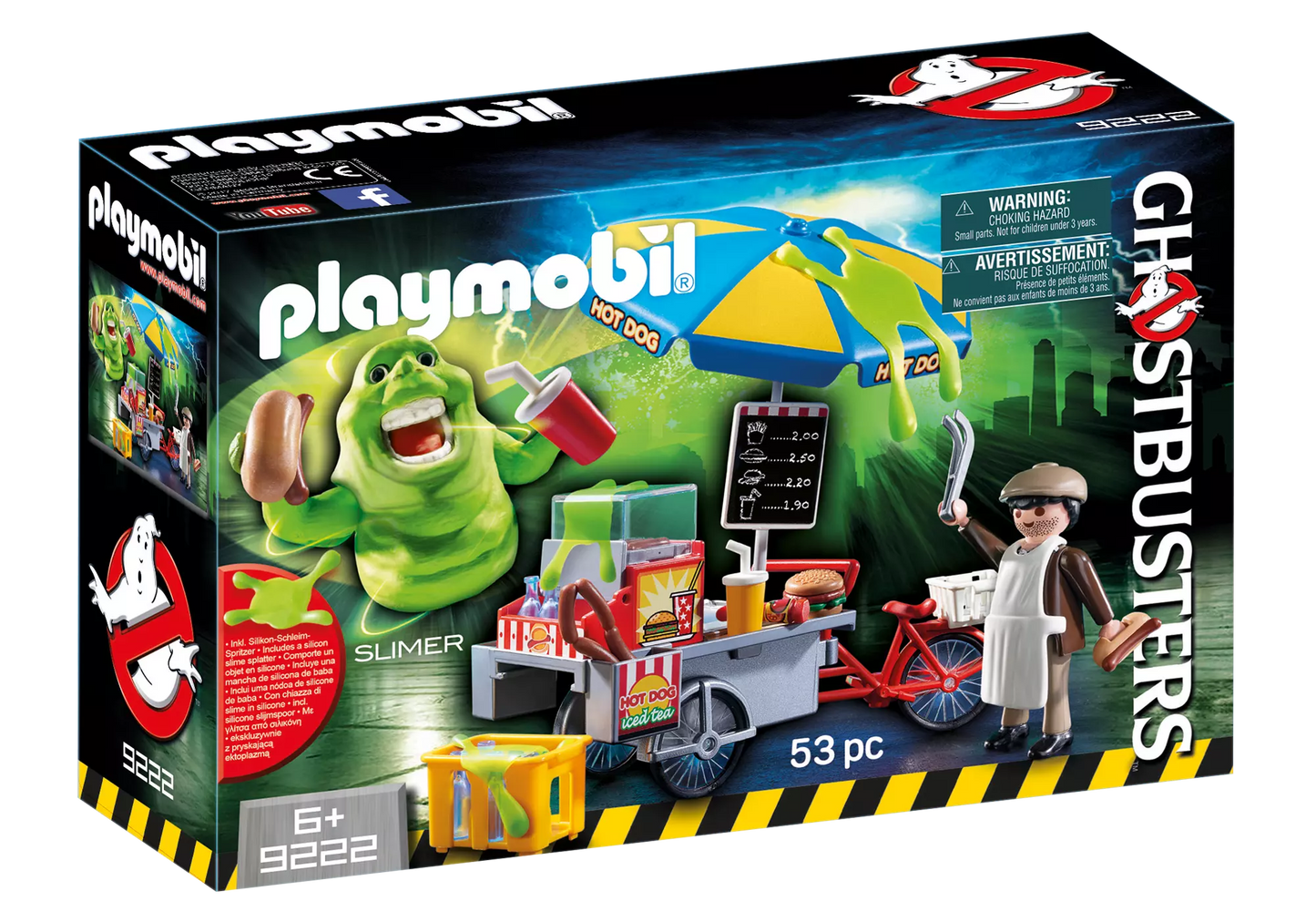 Playmobil 9222 Ghostbusters Slimer mit Hot Dog Stand - plegobil