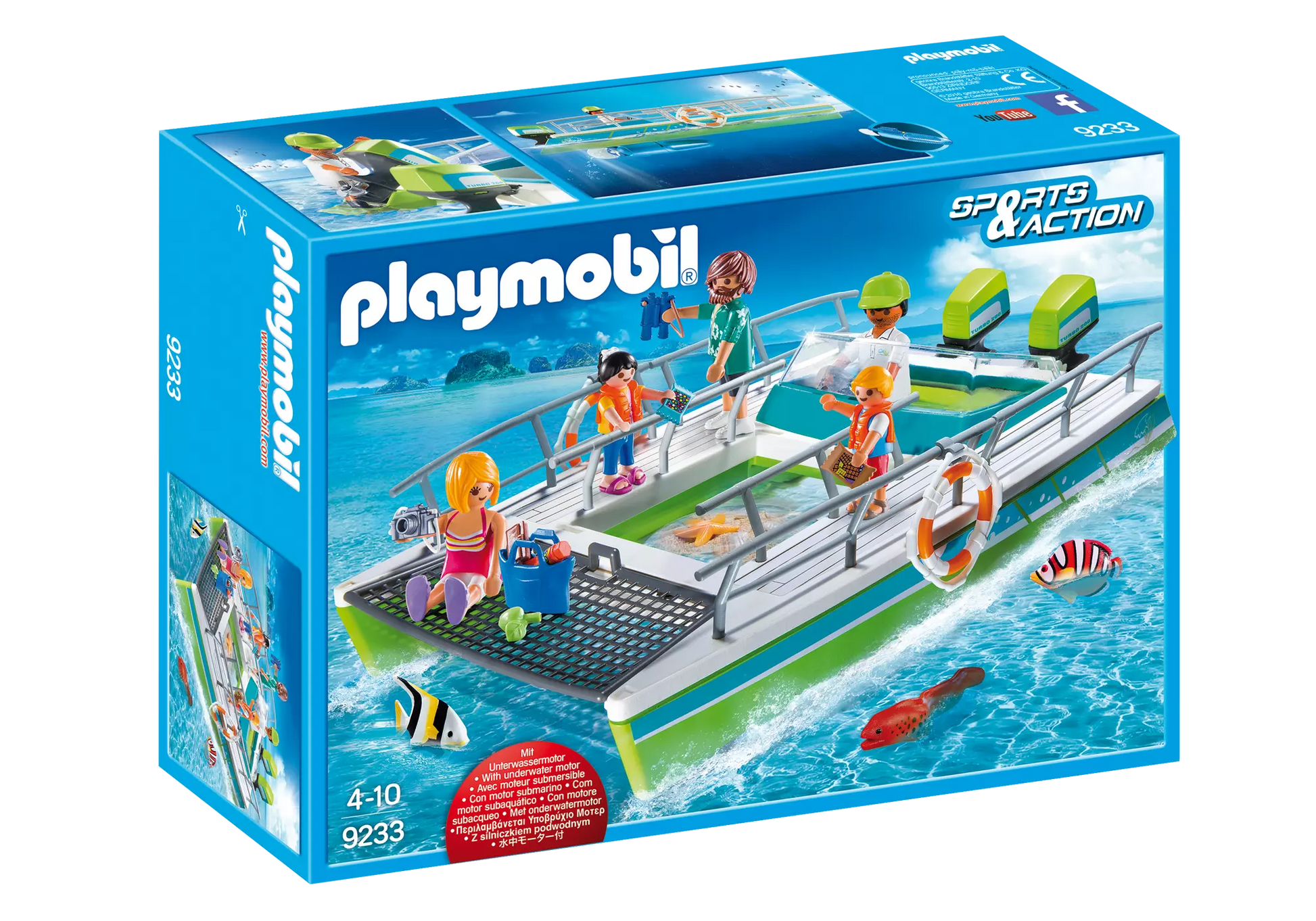 Playmobil 9233 Sports & Action Glasbodenboot mit Unterwassermotor - plegobil