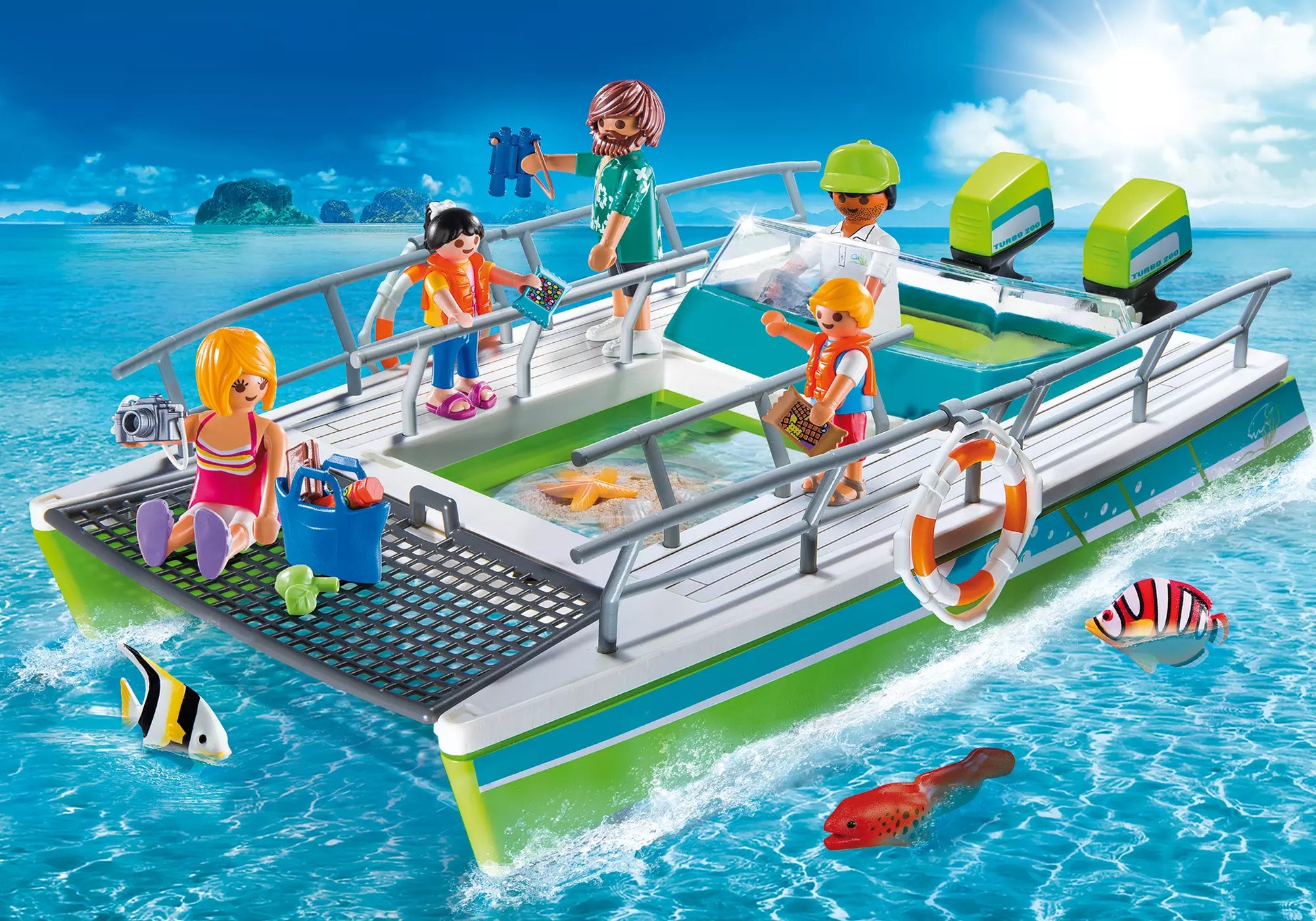 Playmobil 9233 Sports & Action Glasbodenboot mit Unterwassermotor - plegobil