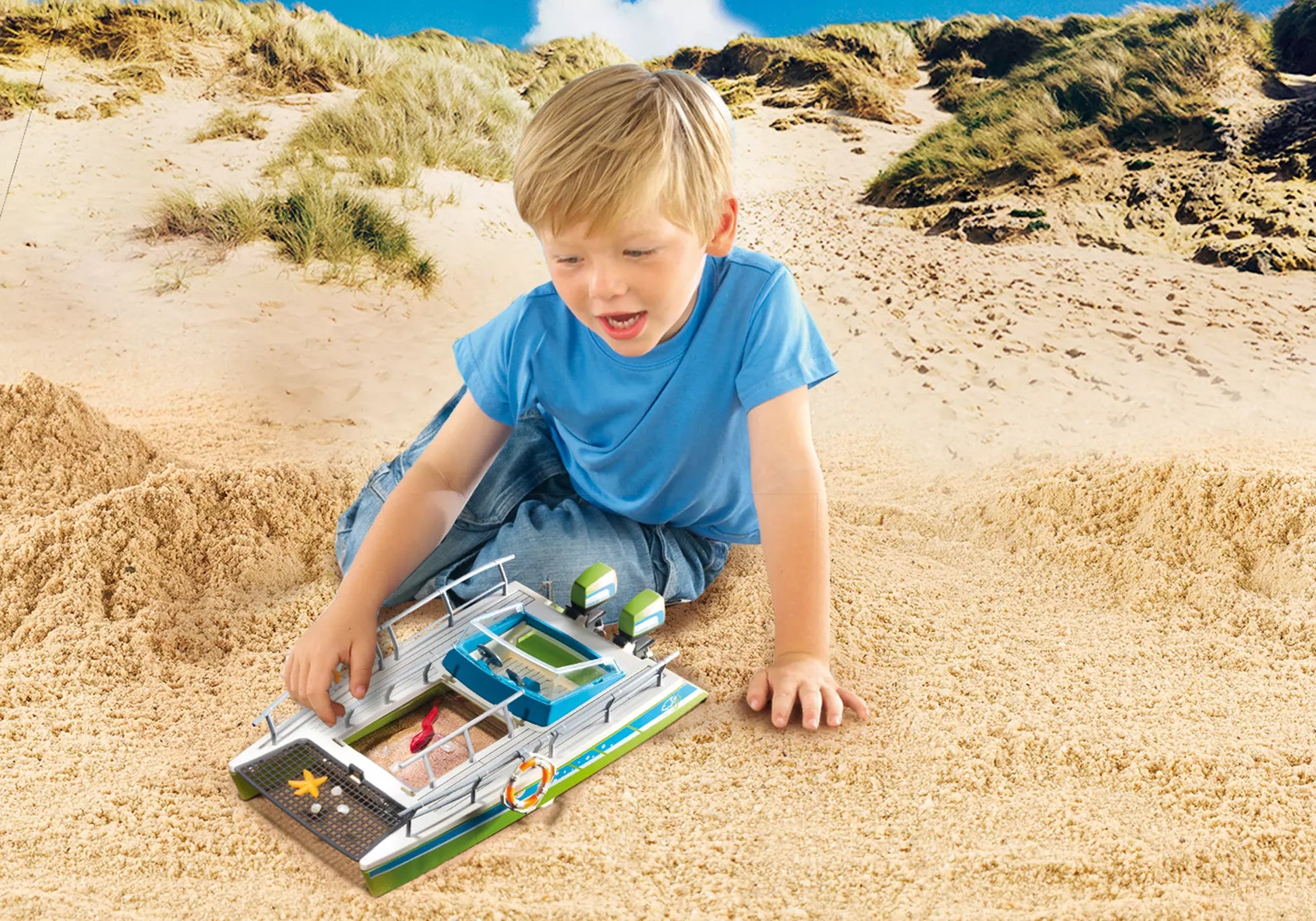 Playmobil 9233 Sports & Action Glasbodenboot mit Unterwassermotor - plegobil