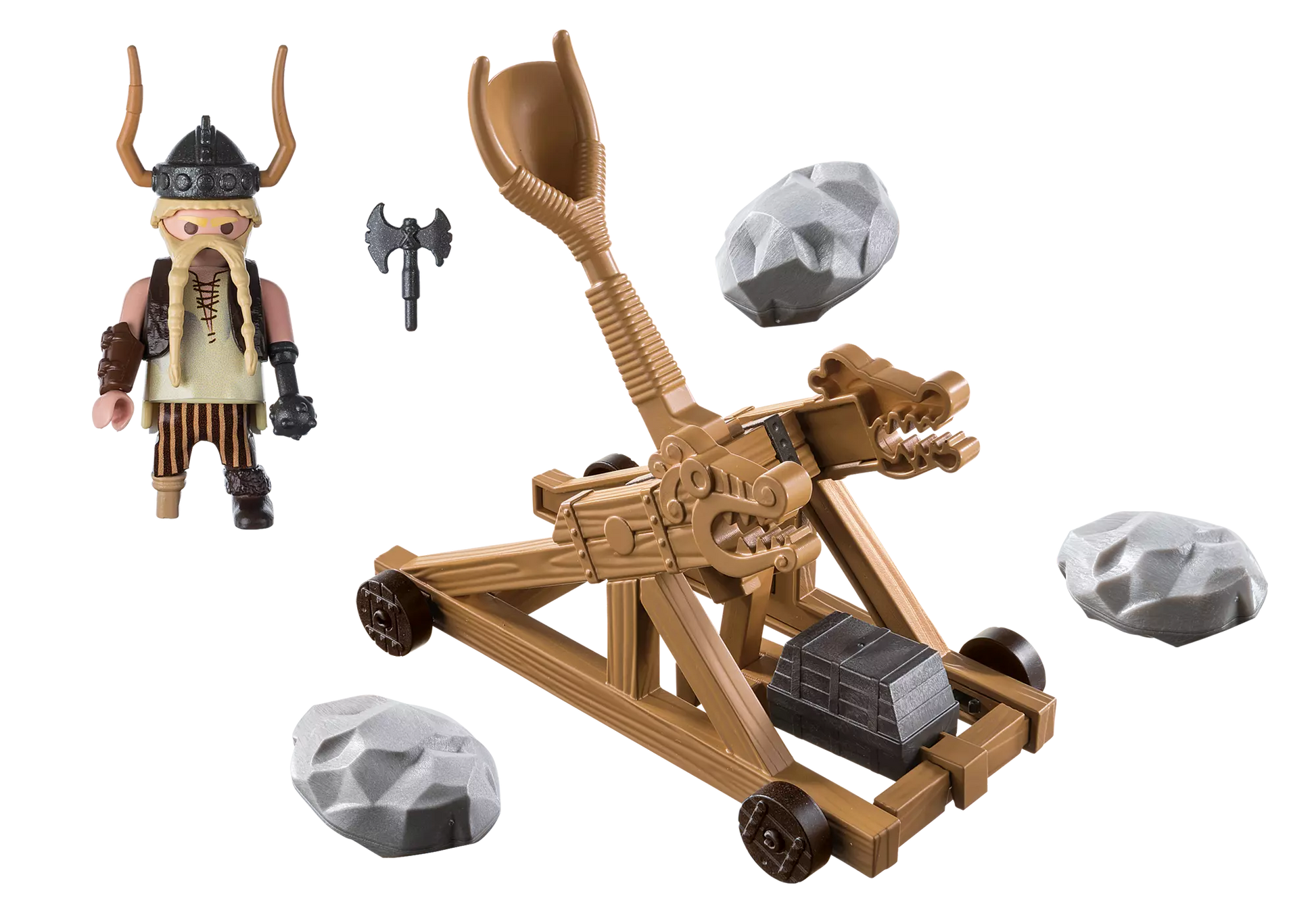 Playmobil 9245 Dragons Grobian mit Katapult - plegobil