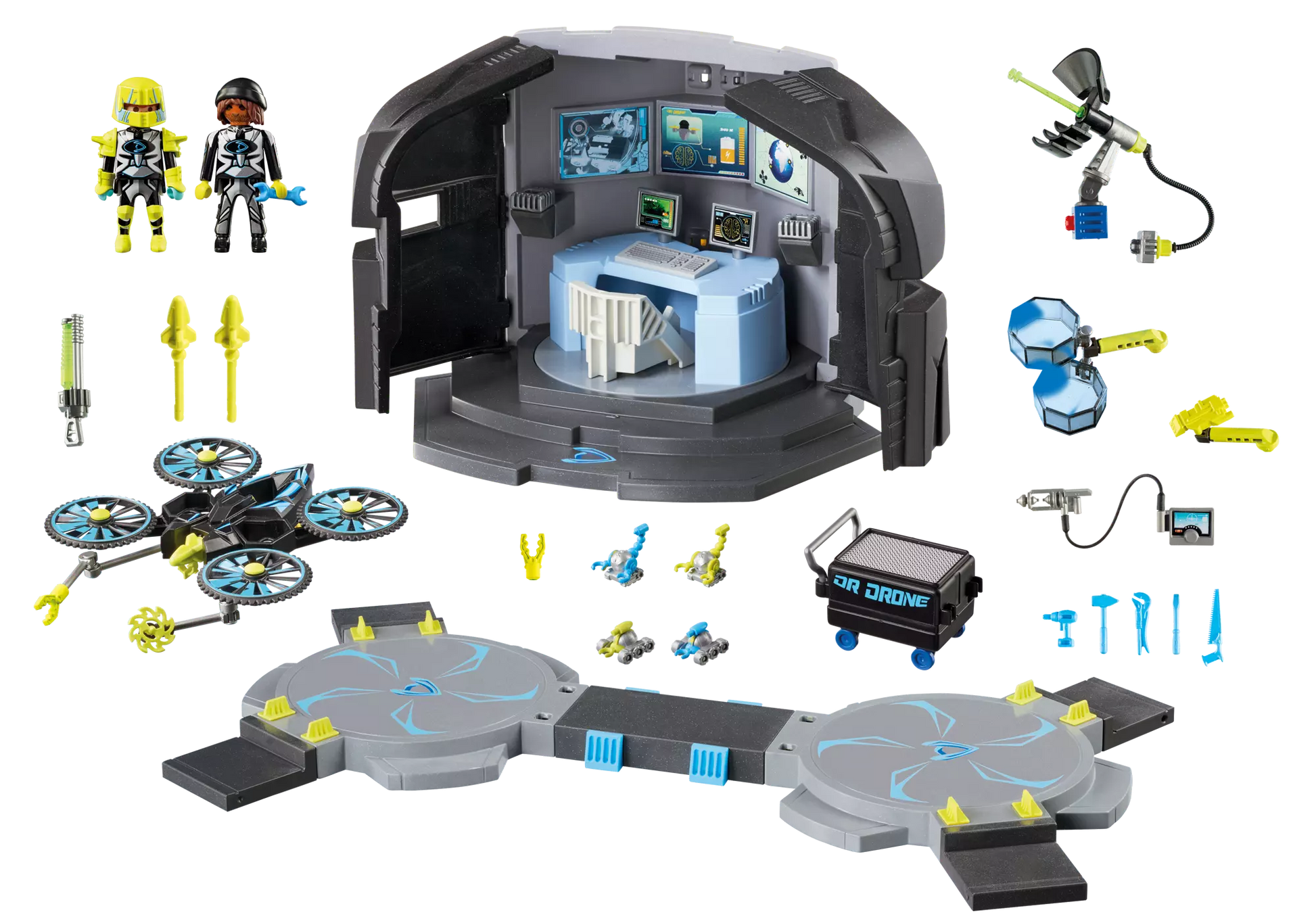 Playmobil 9250 Top Agents Dr. Drones Commando Center - plegobil