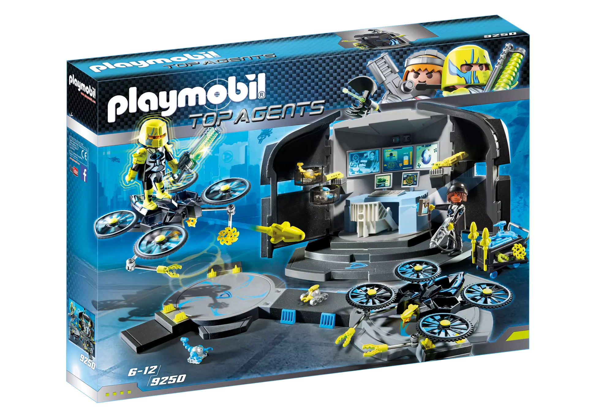 Playmobil 9250 Top Agents Dr. Drones Commando Center - plegobil